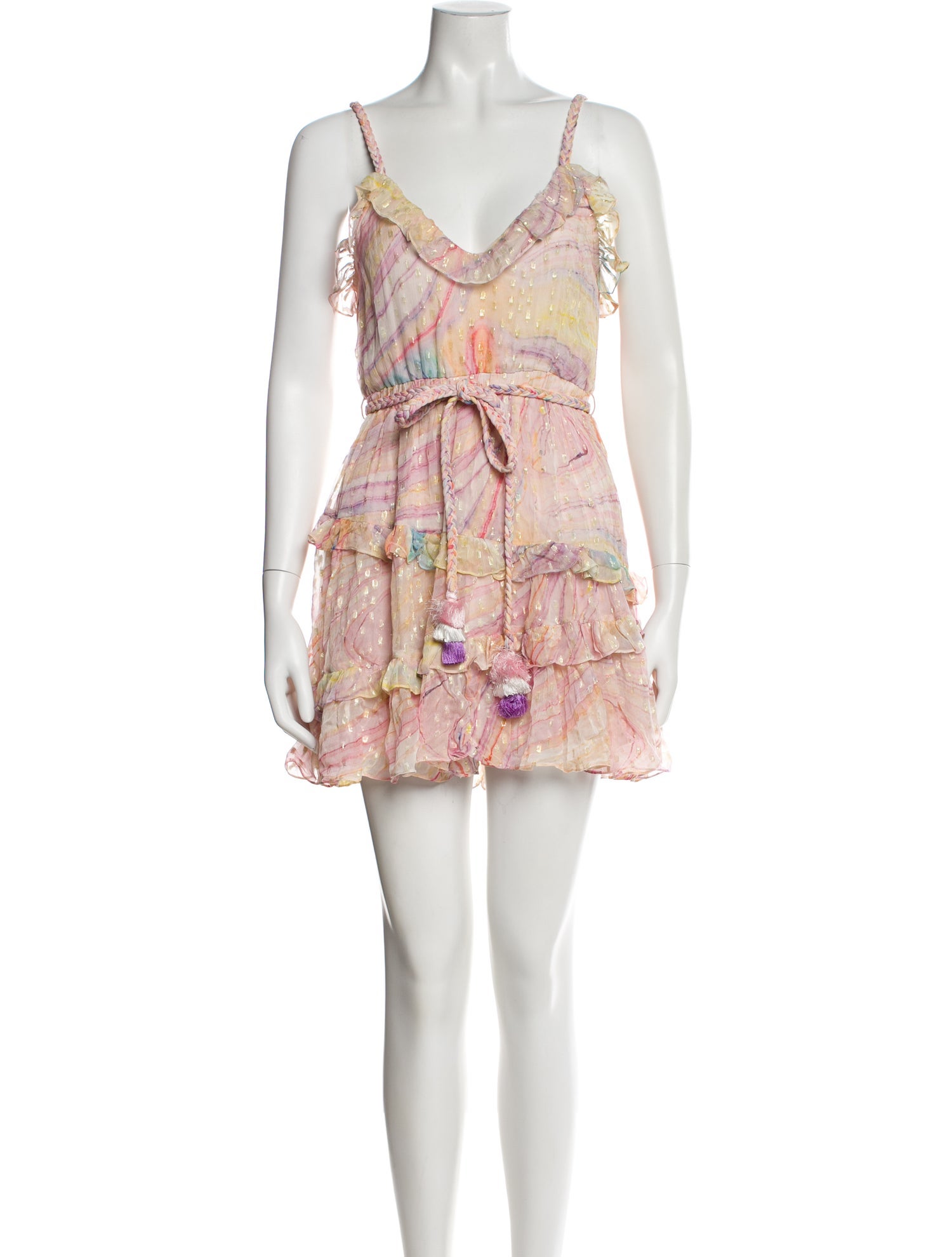 Rococo Sand Floral Print Mini Dress