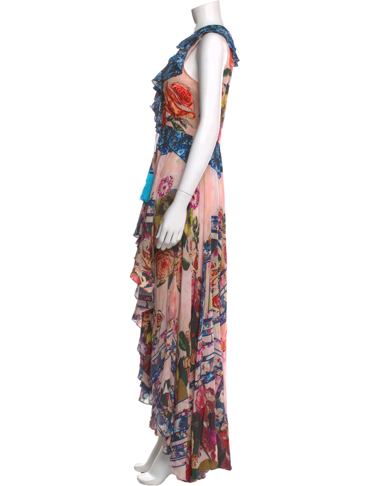 Rococo Sand Silk Long Dress