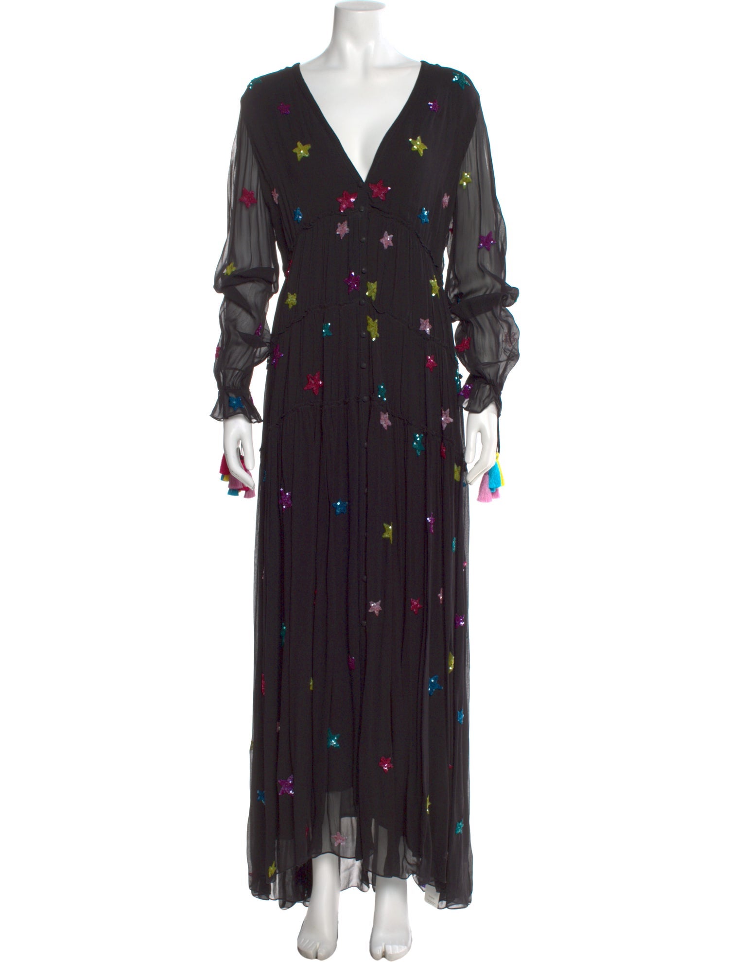 Rococo Sand Floral Print Long Dress