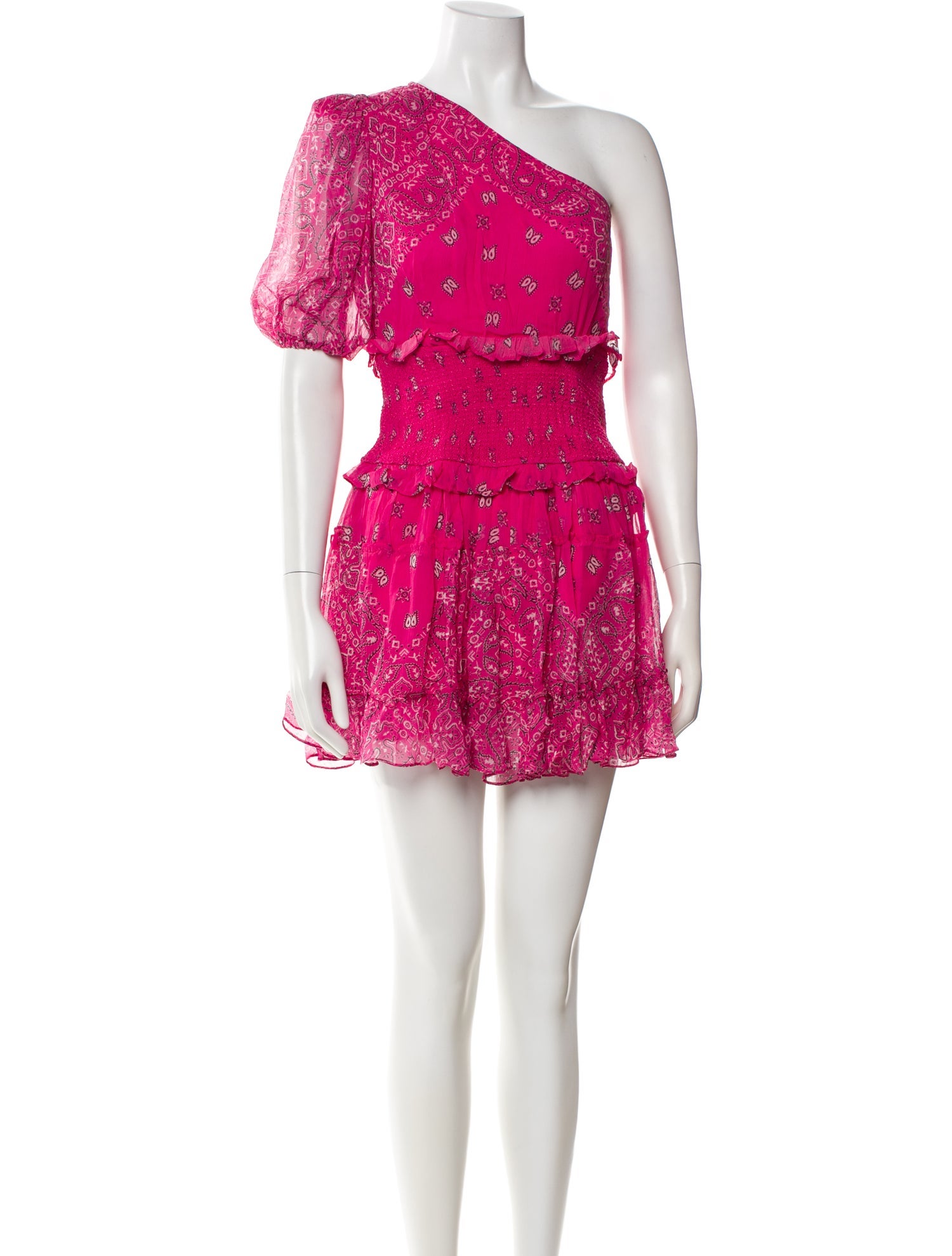 Rococo Sand Floral Print Mini Dress