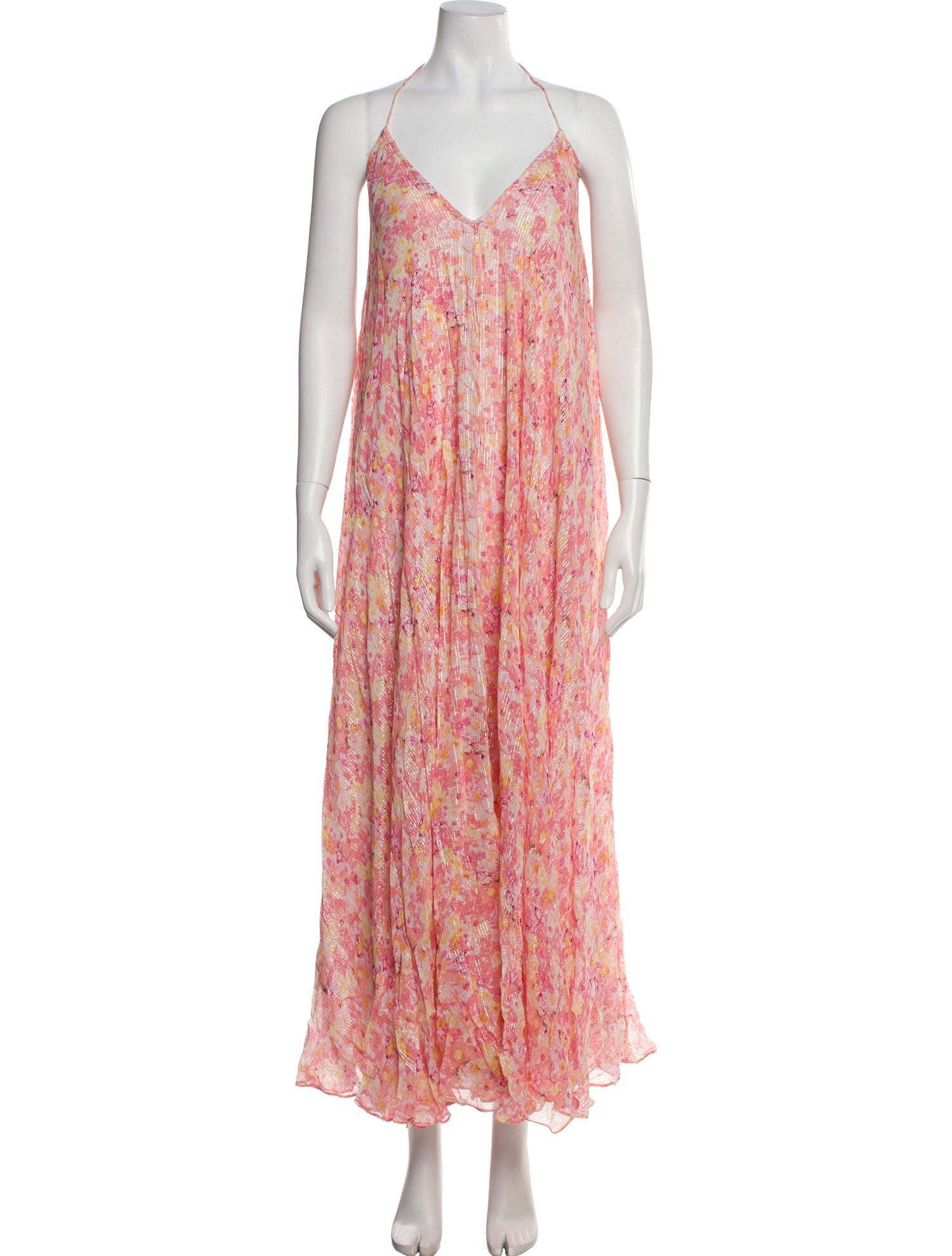 Rococo Sand Floral Print Long Dress