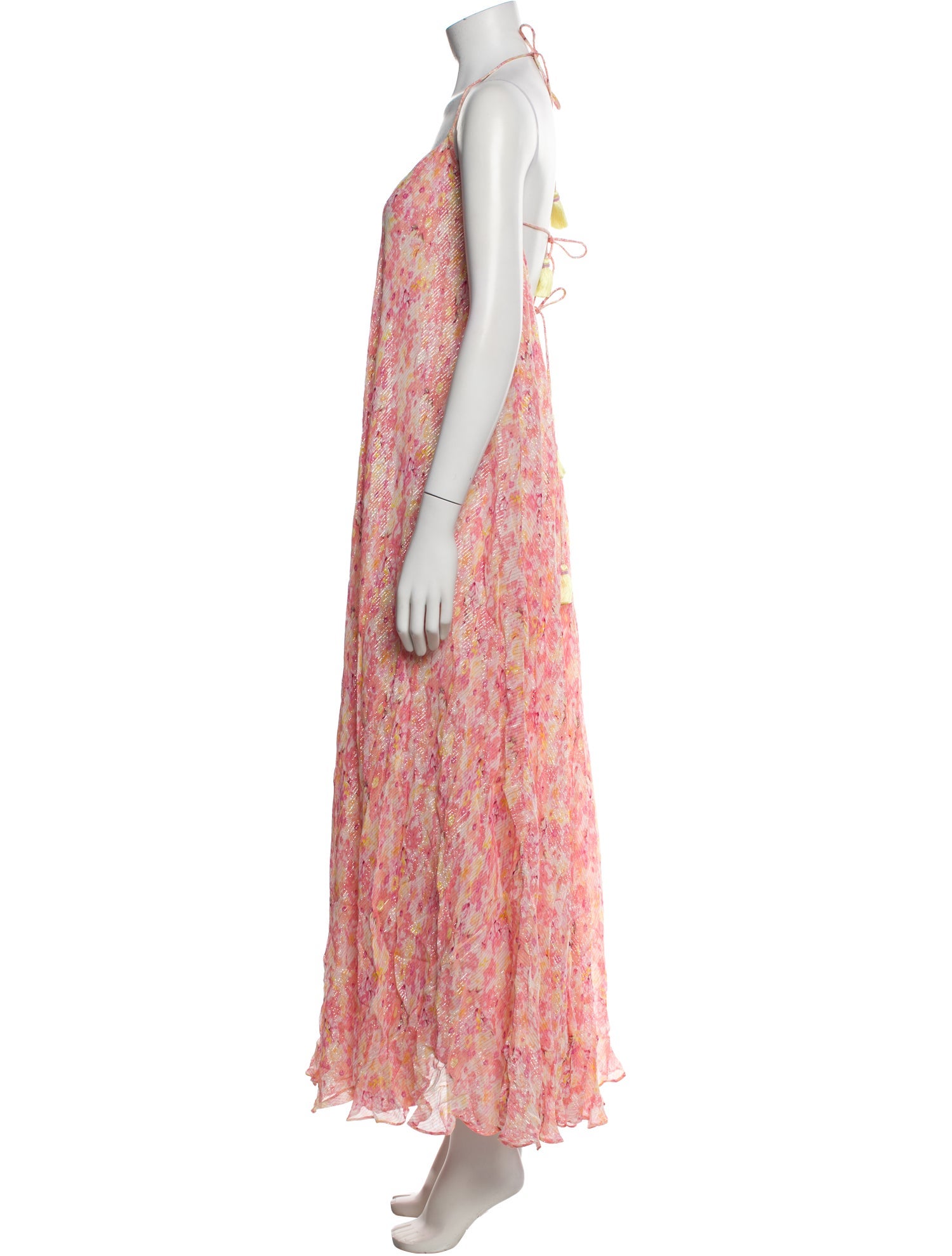 Rococo Sand Floral Print Long Dress