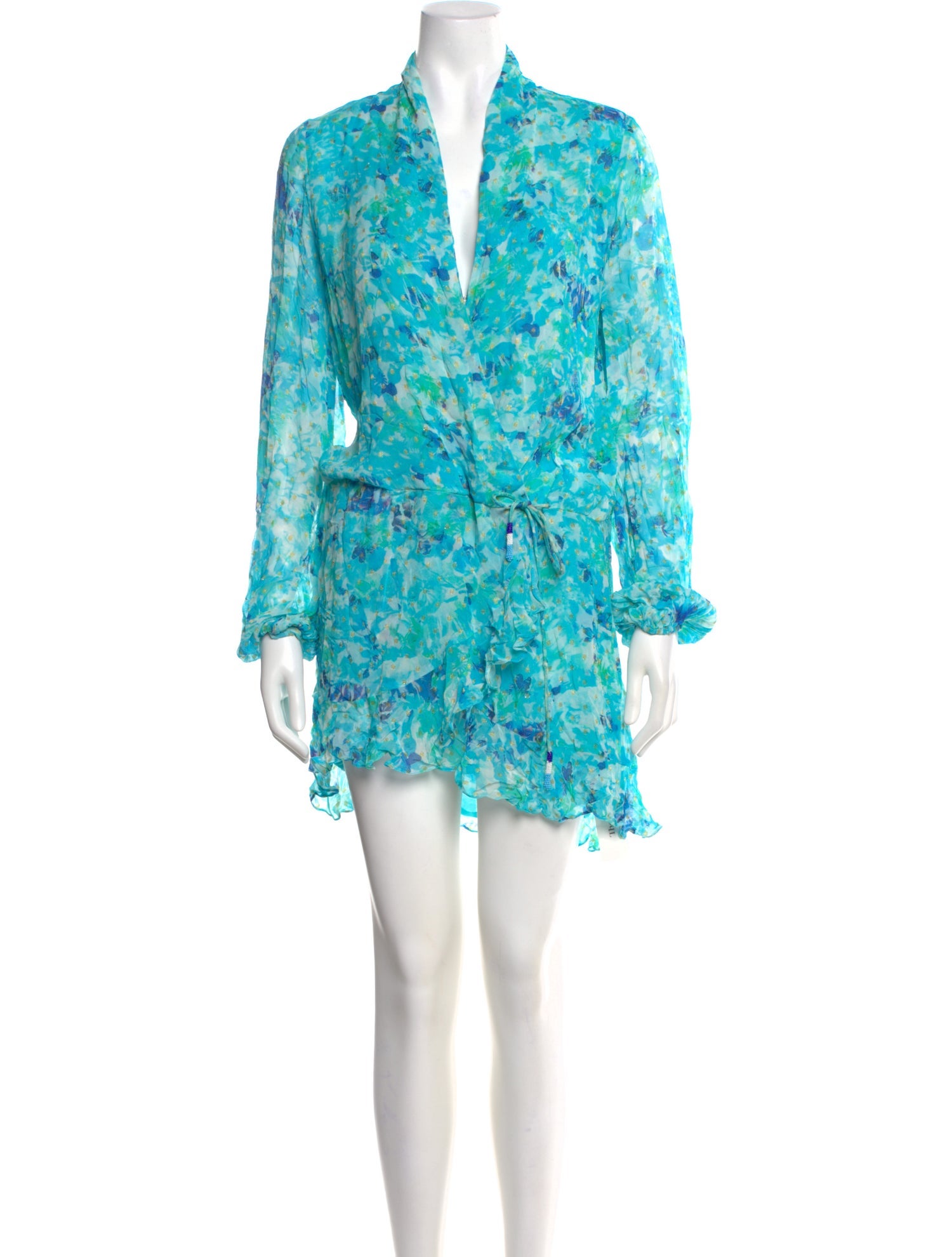 Rococo Sand Floral Print Mini Dress