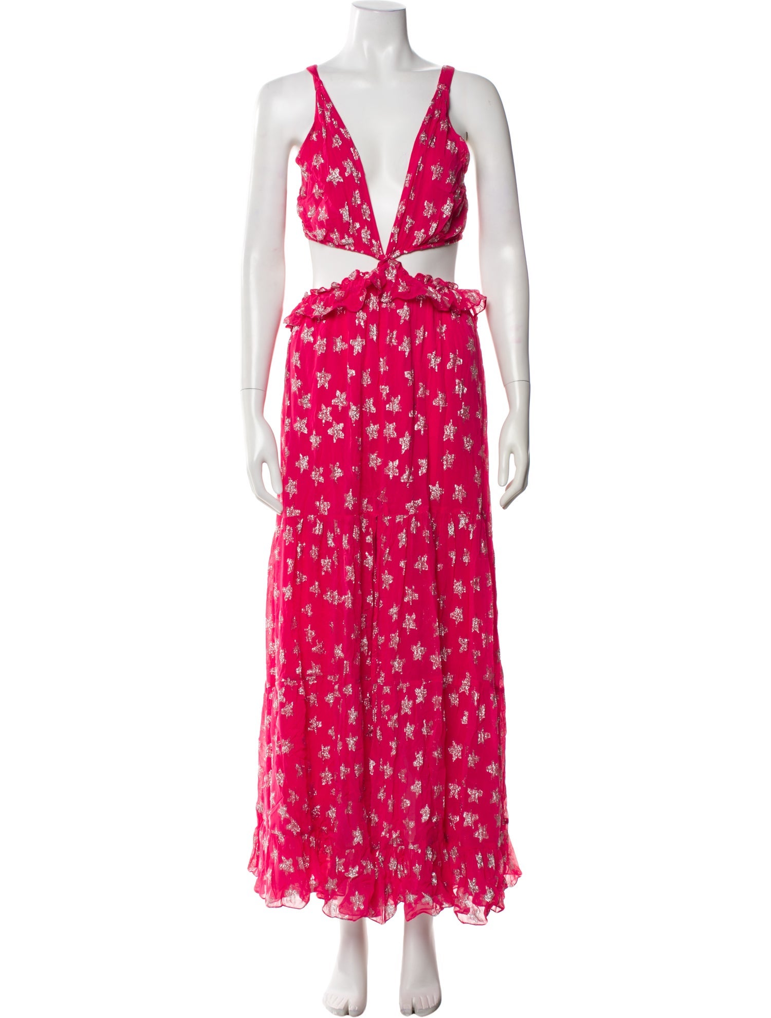 Rococo Sand Floral Print Long Dress