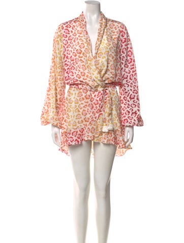 Pre-owned Rococo Sand Animal Print Mini Dress