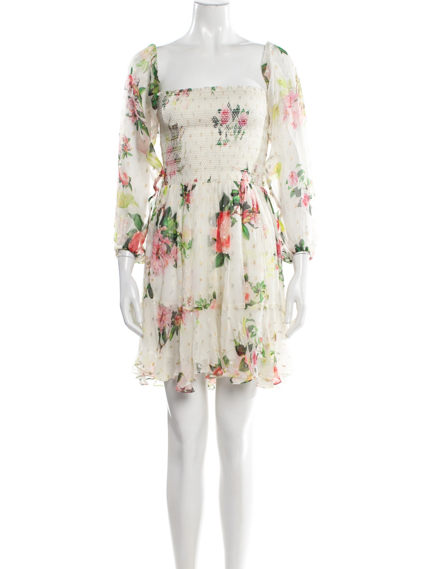 Rococo Sand Floral Print Mini Dress