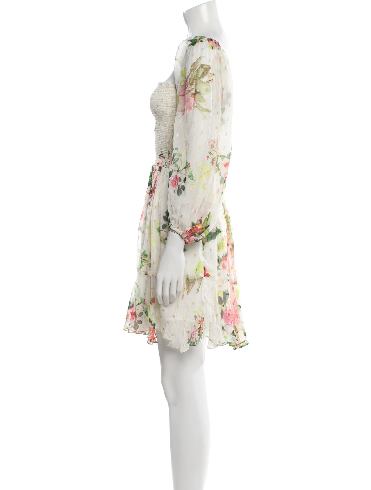 Rococo Sand Floral Print Mini Dress