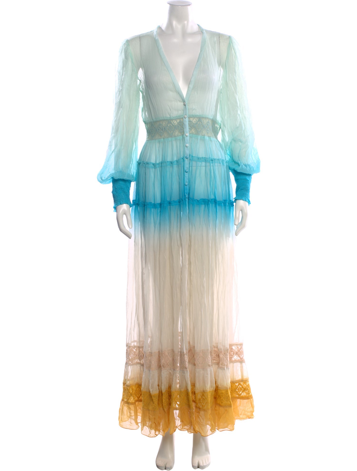 Rococo Sand Tie-Dye Print Long Dress