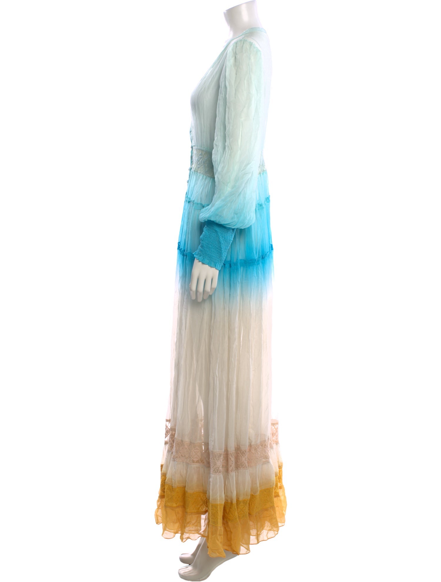 Rococo Sand Tie-Dye Print Long Dress