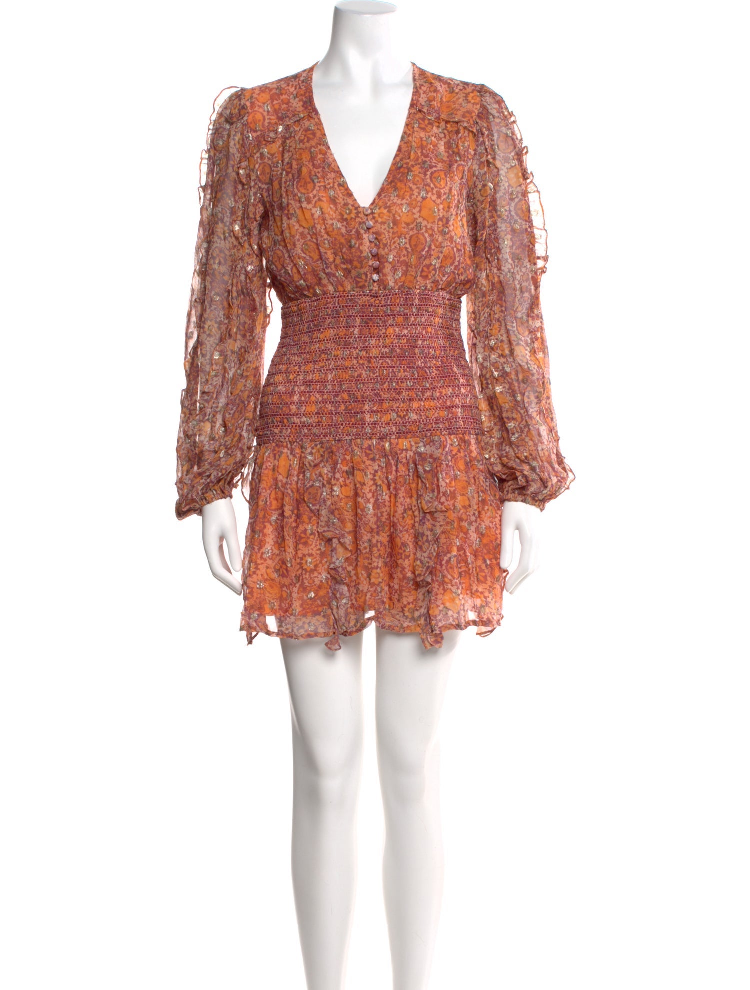 Rococo Sand Paisley Print Mini Dress