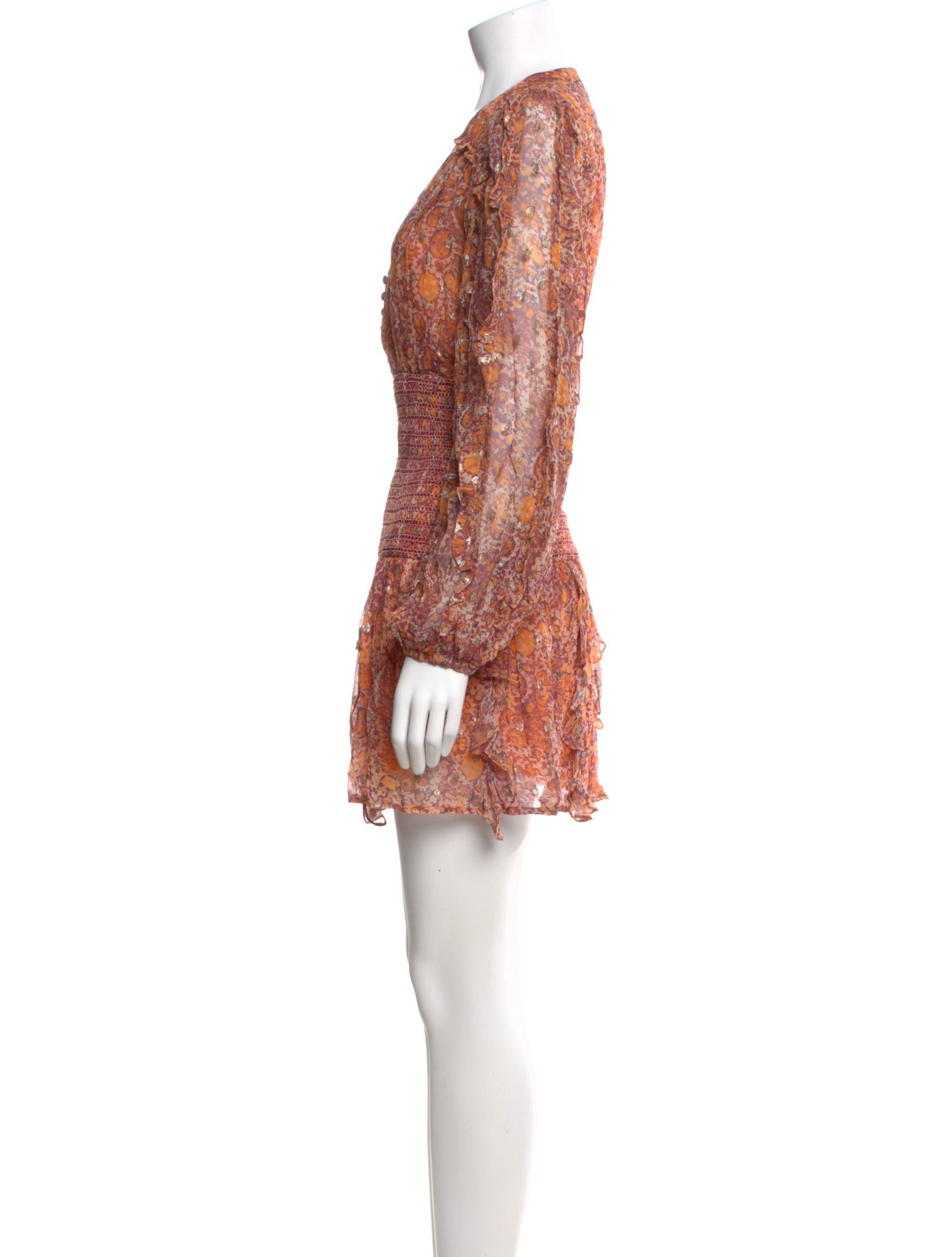 Rococo Sand Paisley Print Mini Dress