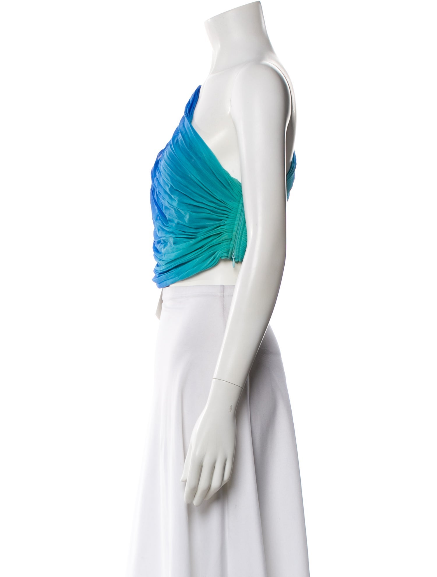 Rococo Sand Printed One-Shoulder Blouse