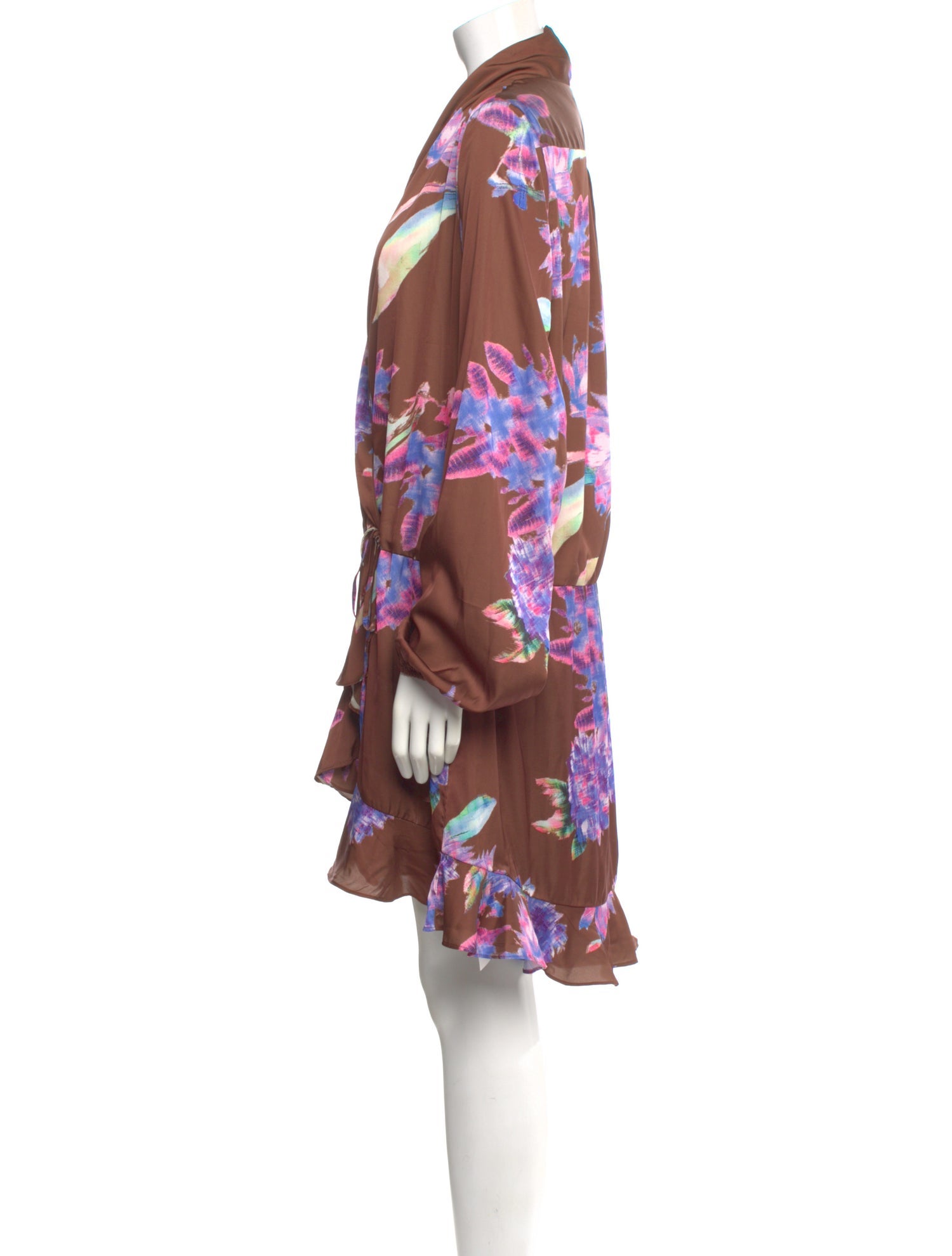 Rococo Sand Floral Print Knee-Length Dress