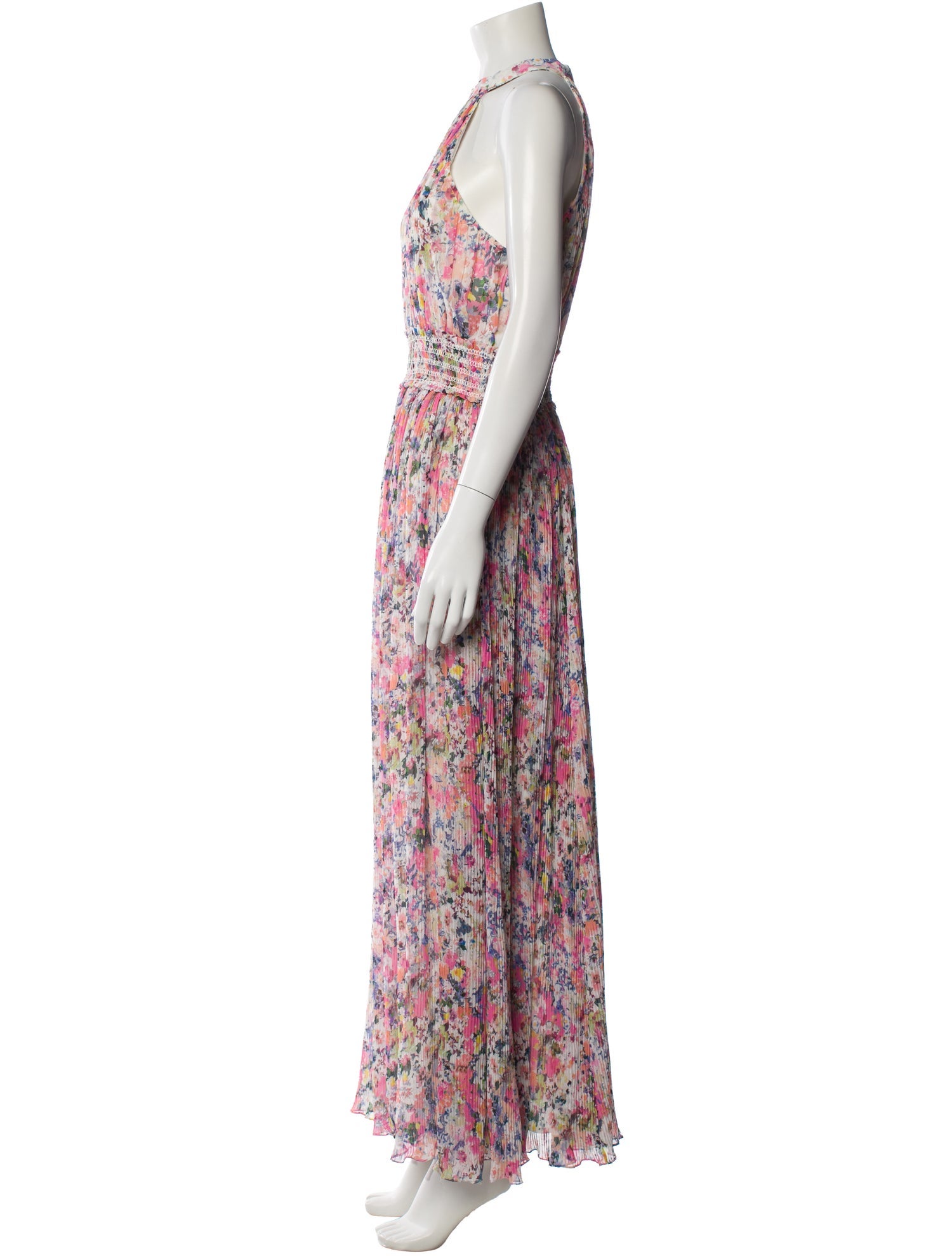 Rococo Sand Floral Print Long Dress