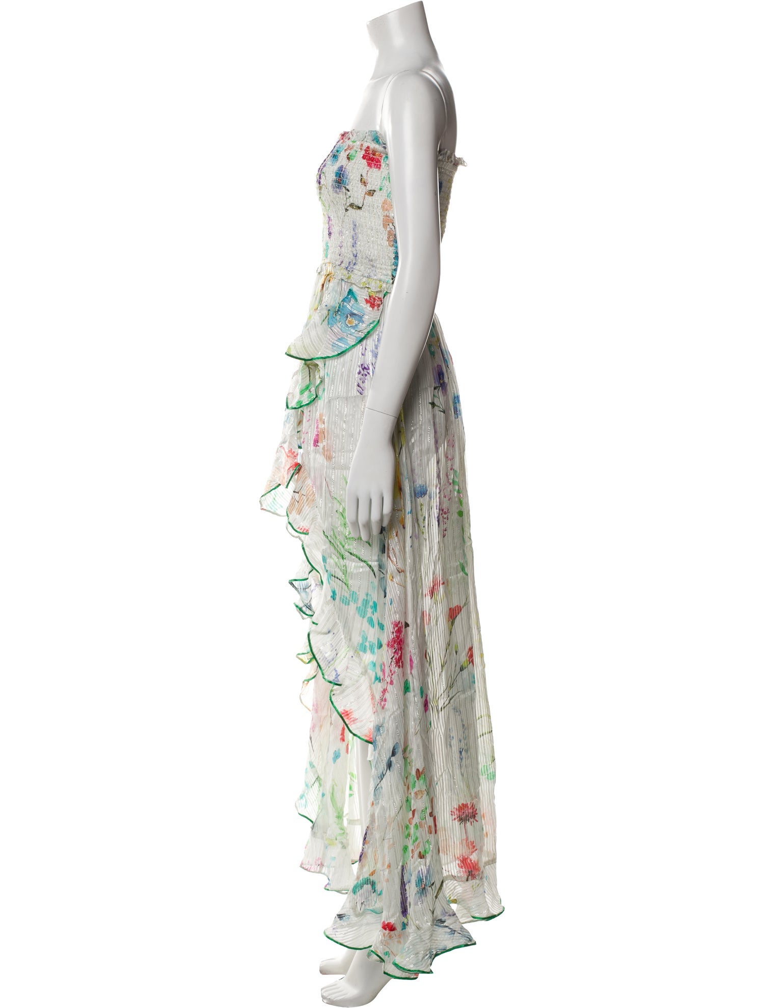 Rococo Sand Floral Print Long Dress