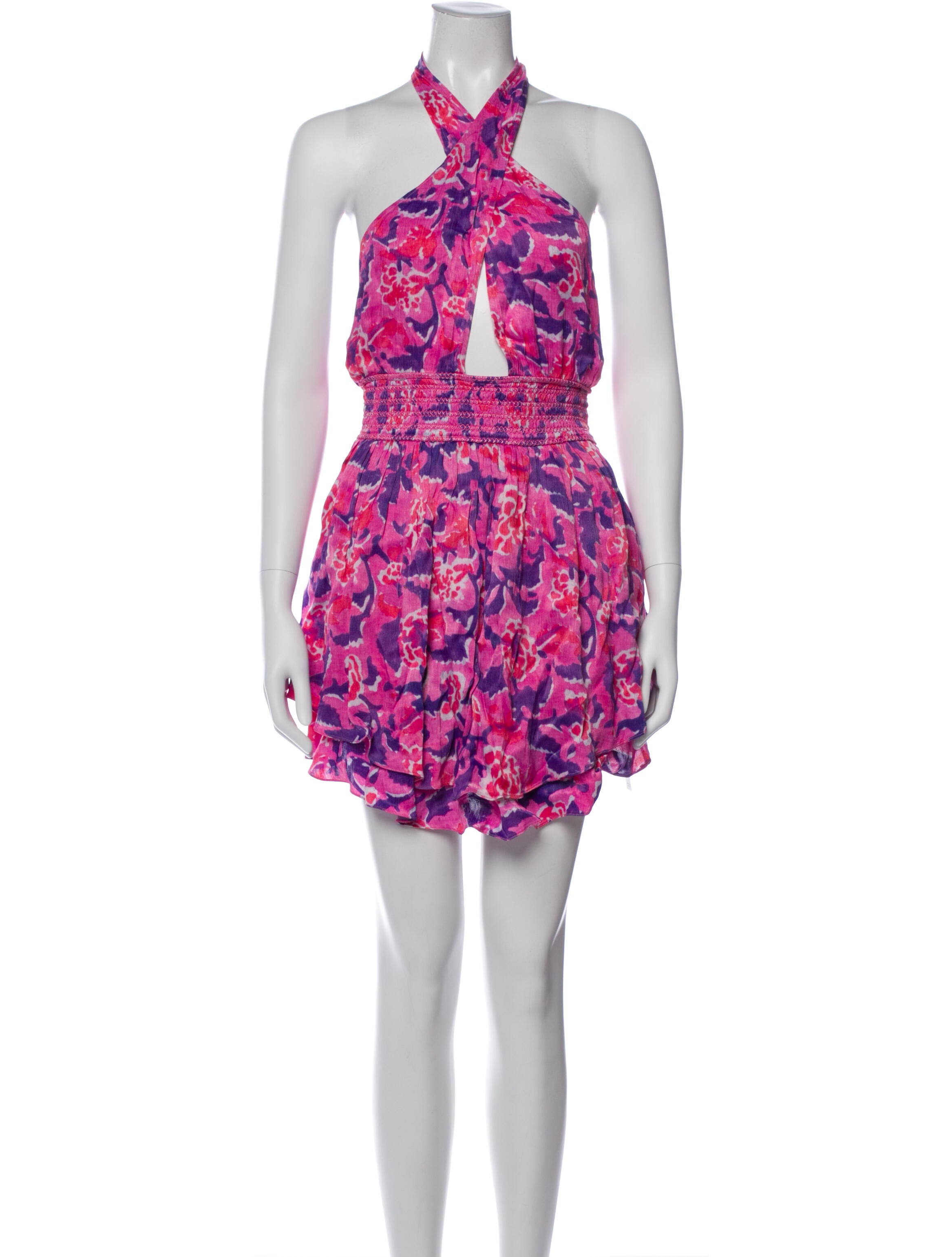 Rococo Sand Silk Mini Dress