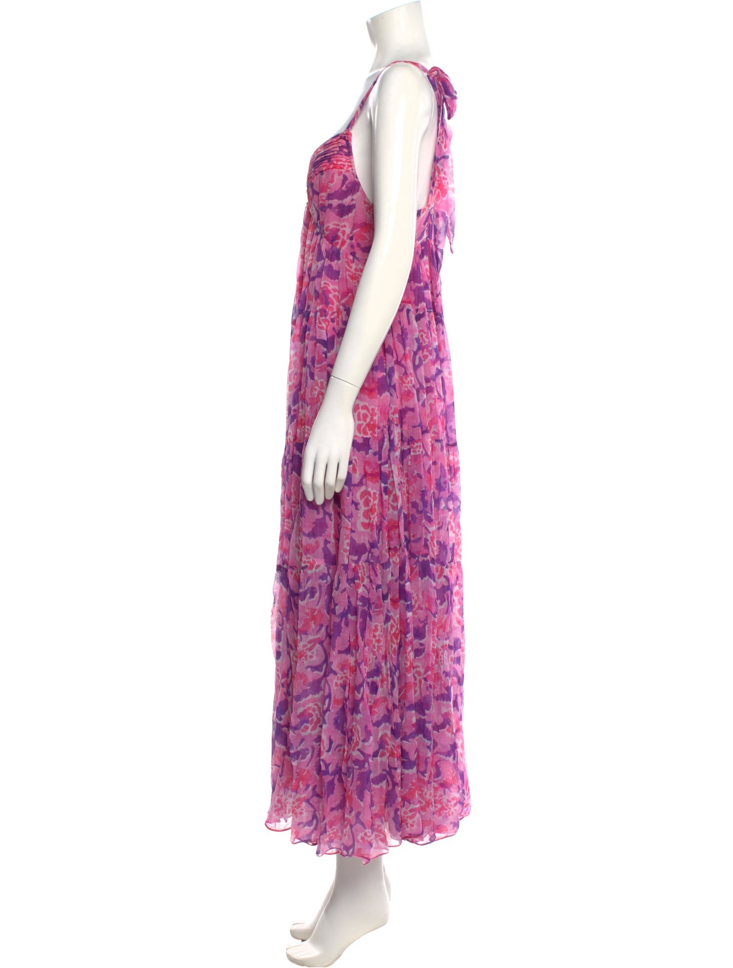 Rococo Sand Floral Print Long Dress