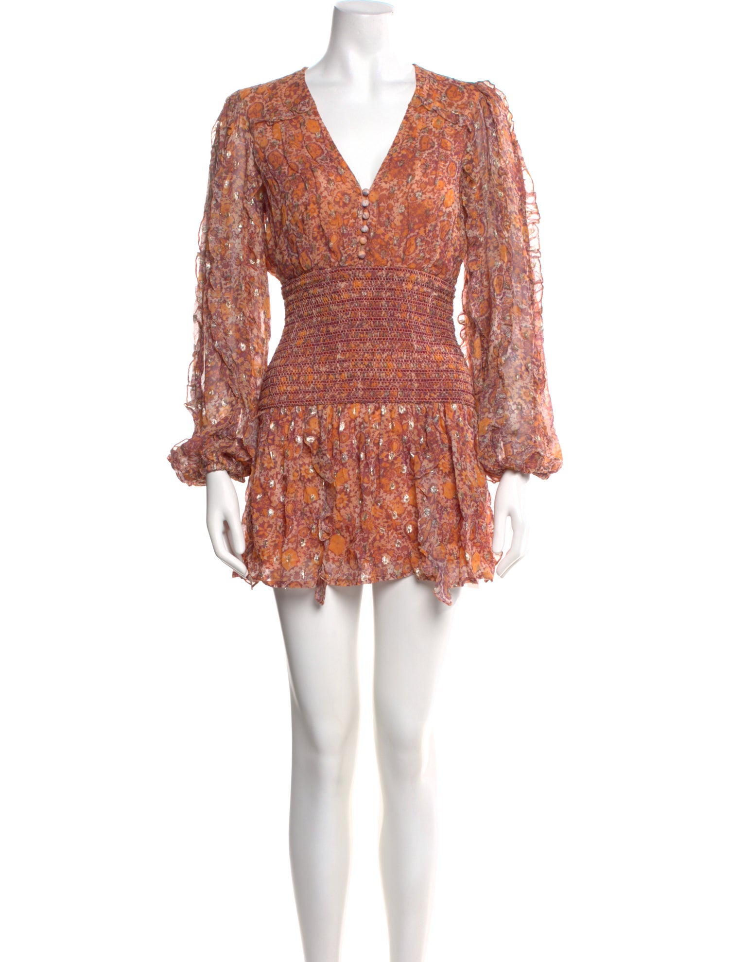 Rococo Sand Floral Print Mini Dress