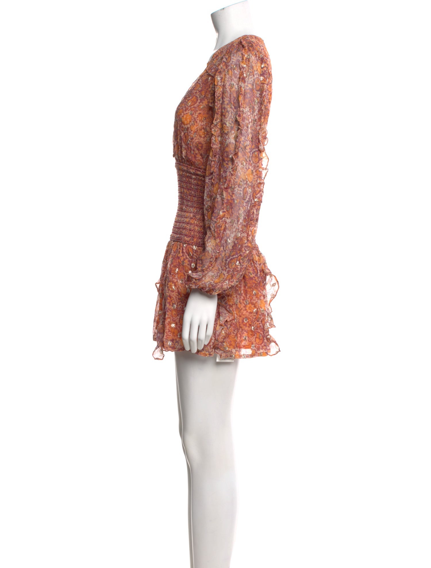 Rococo Sand Floral Print Mini Dress