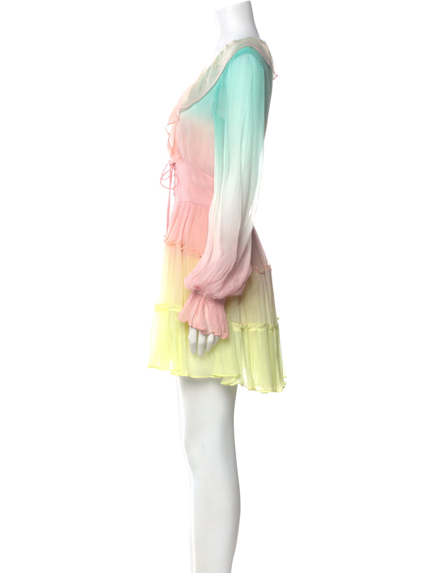 Rococo Sand Colorblock Pattern Mini Dress w/ Tags