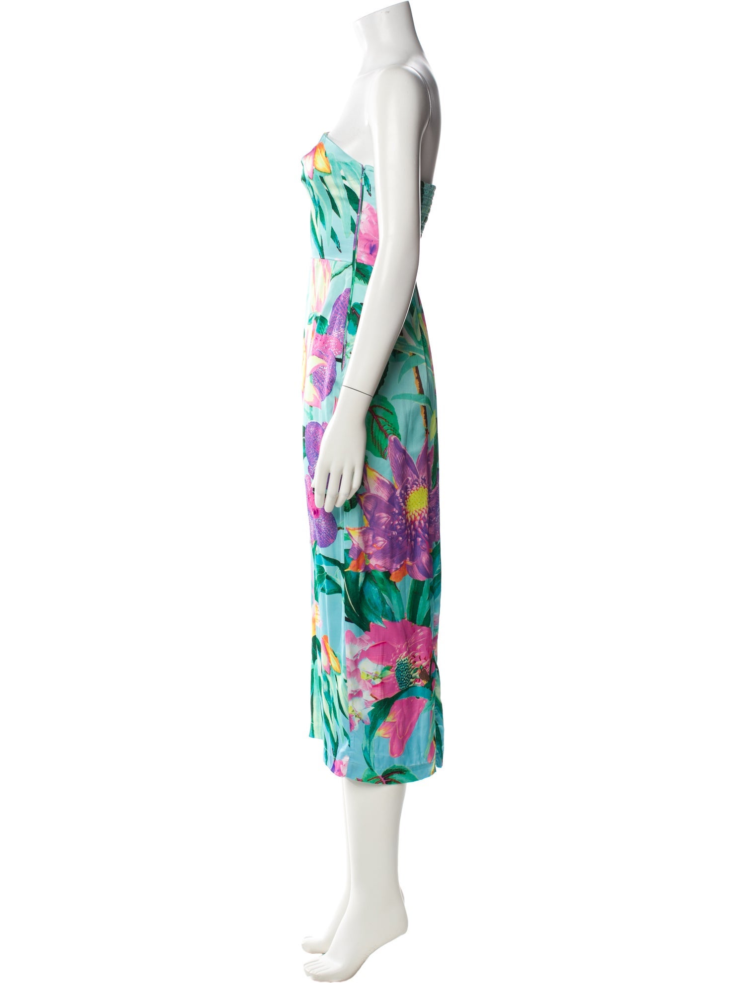 Rococo Sand Floral Print Midi Length Dress w/ Tags