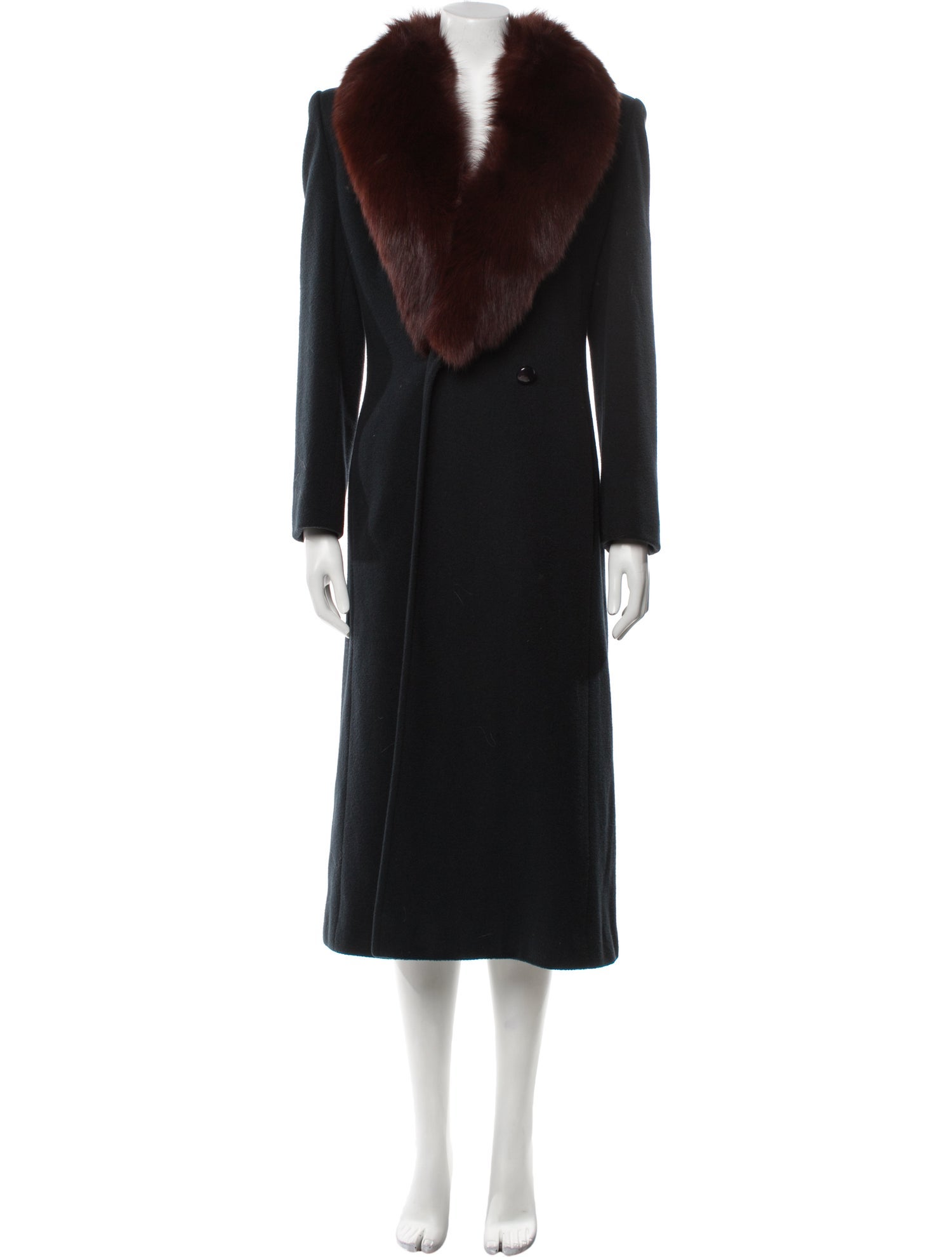 Regency Cashmere Wool Faux Fur Coat