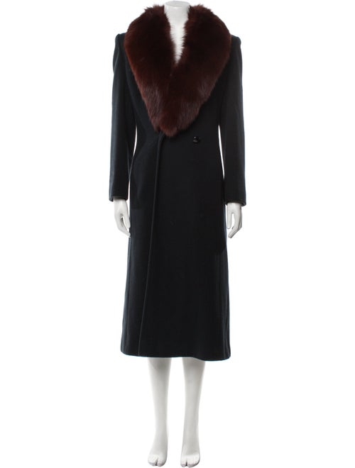 Regency Cashmere Wool Faux Fur Coat