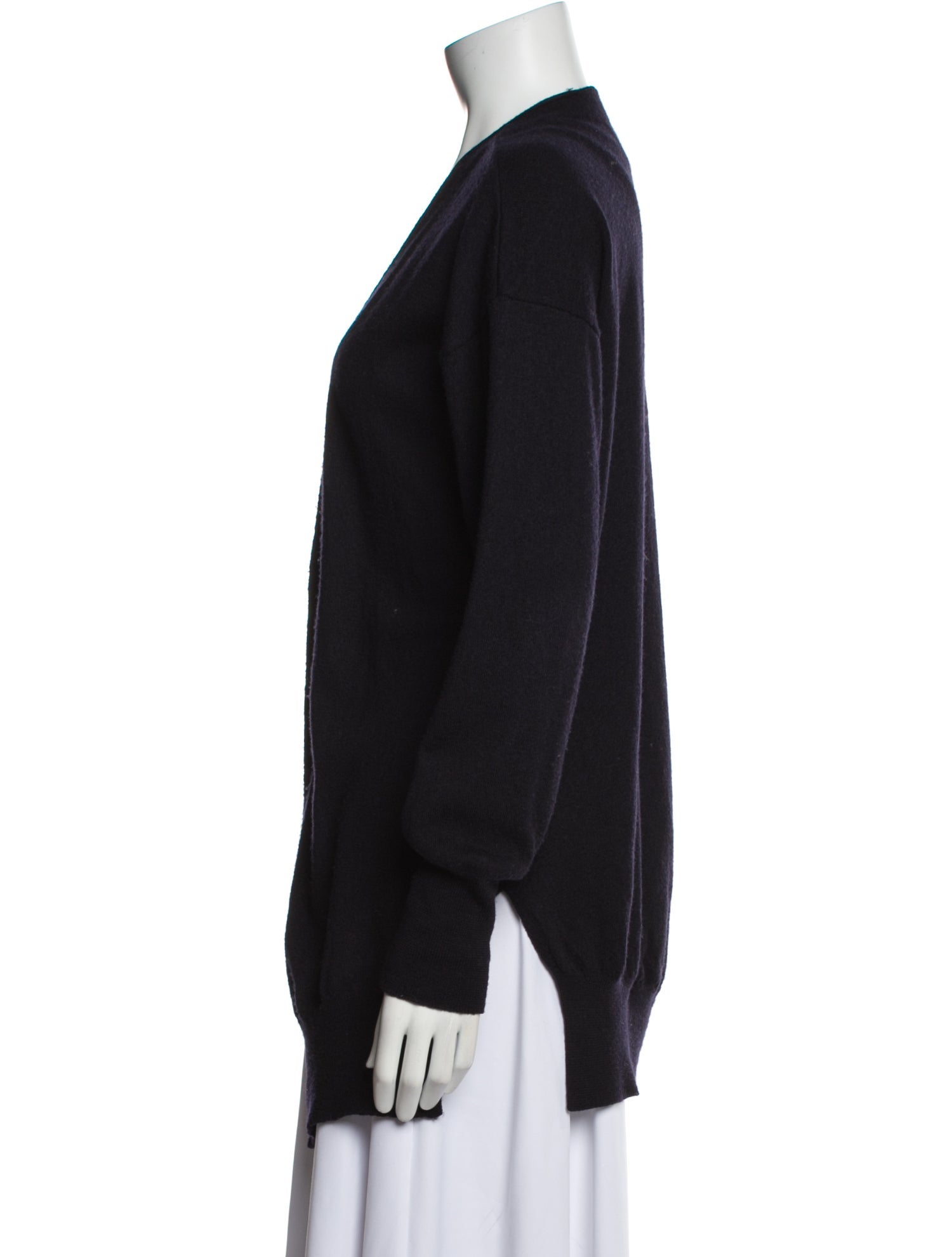 Roucha Merino Wool Plunge Neckline Sweater