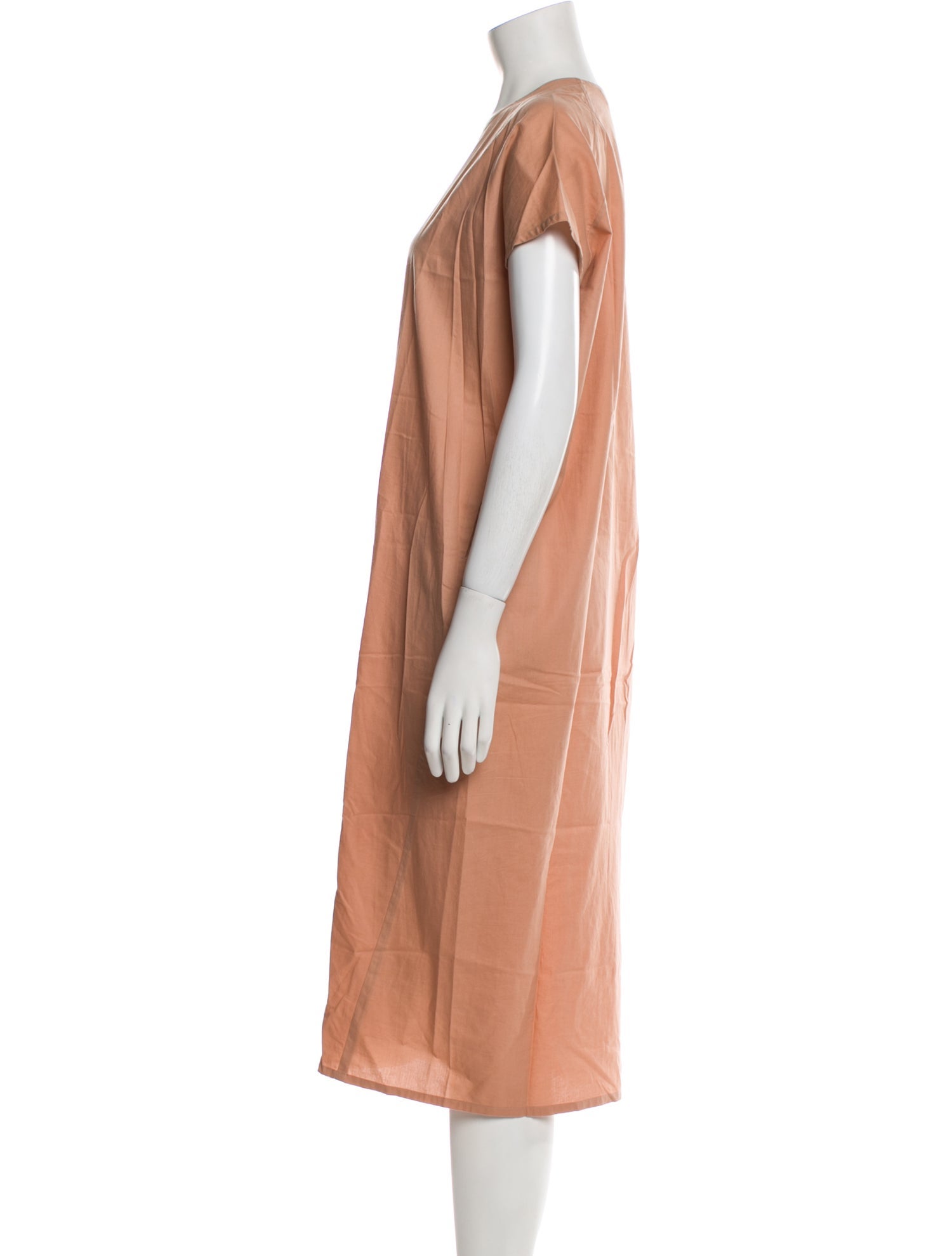 Roucha V-Neck Midi Length Dress