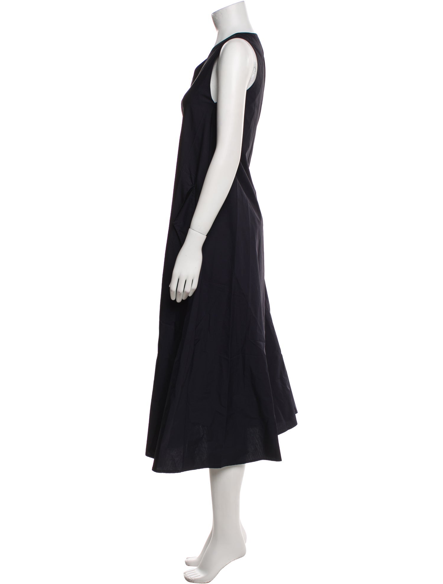 Roucha V-Neck Long Dress w/ Tags