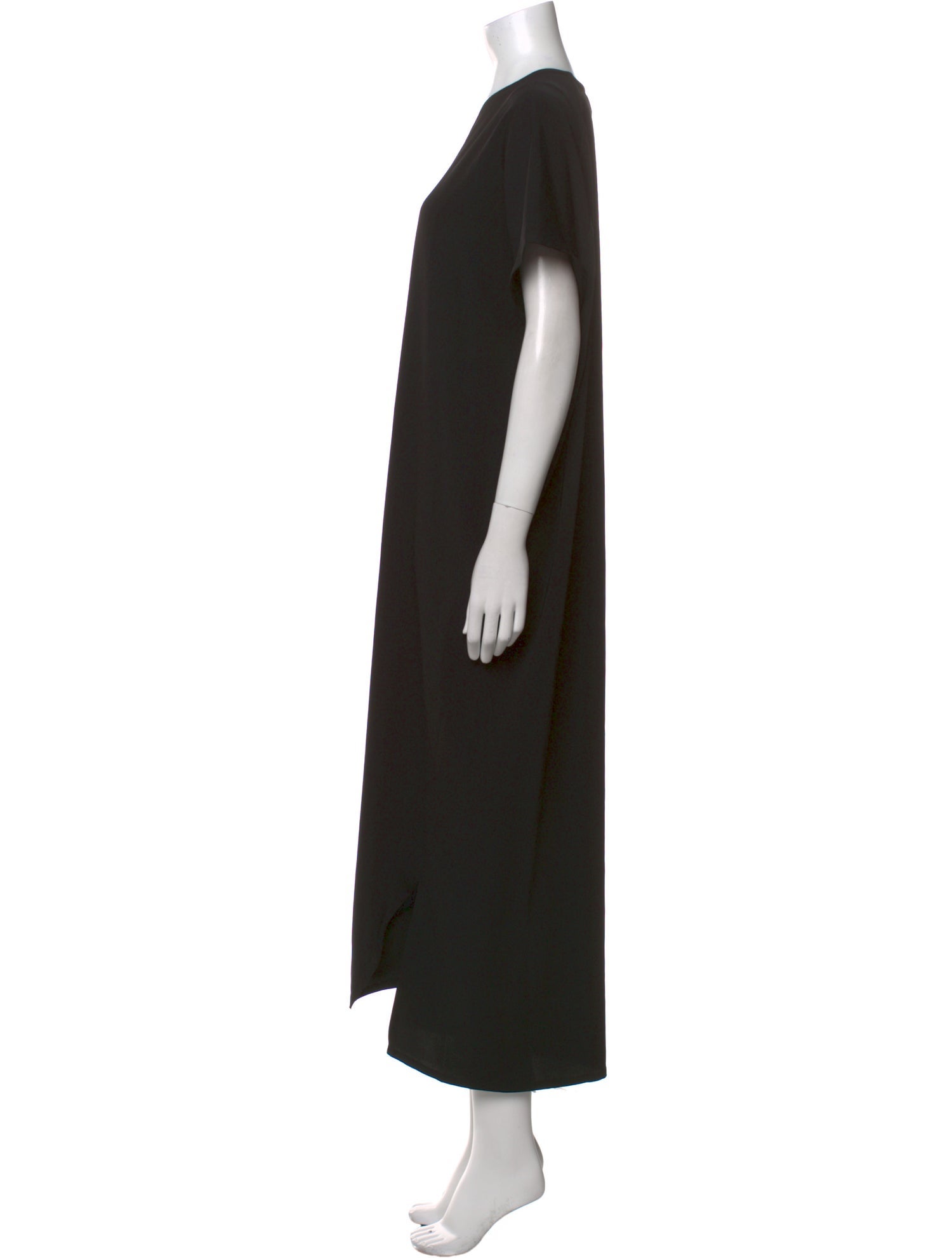 Roucha V-Neck Long Dress