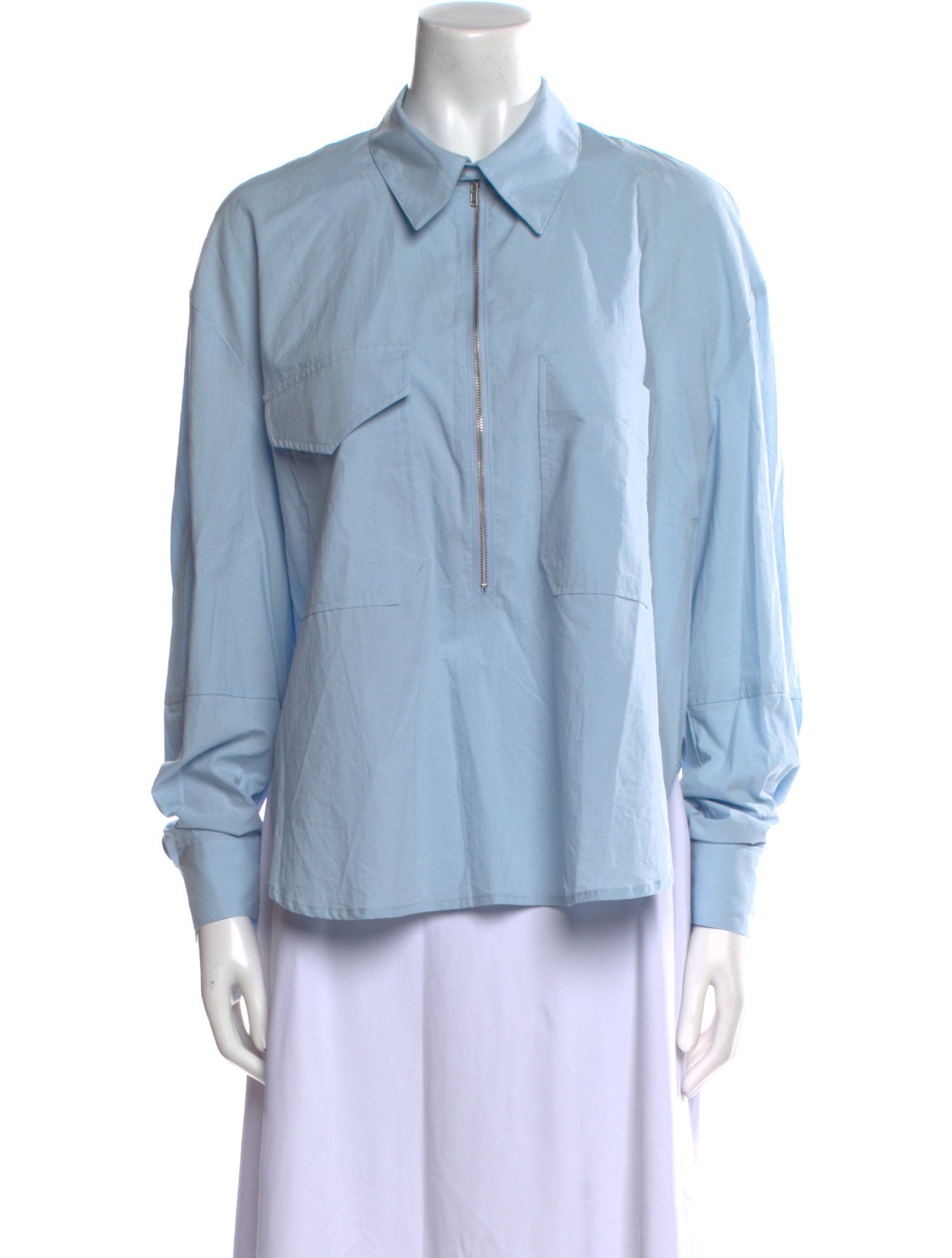 Roucha Long Sleeve Button-Up Top