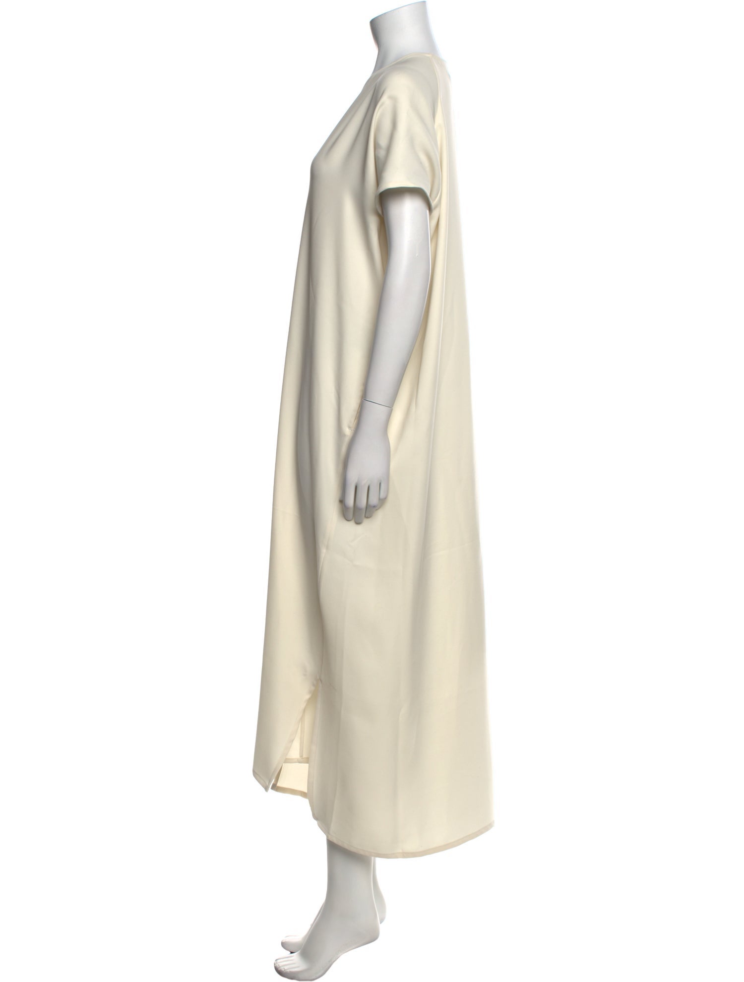 Roucha V-Neck Long Dress