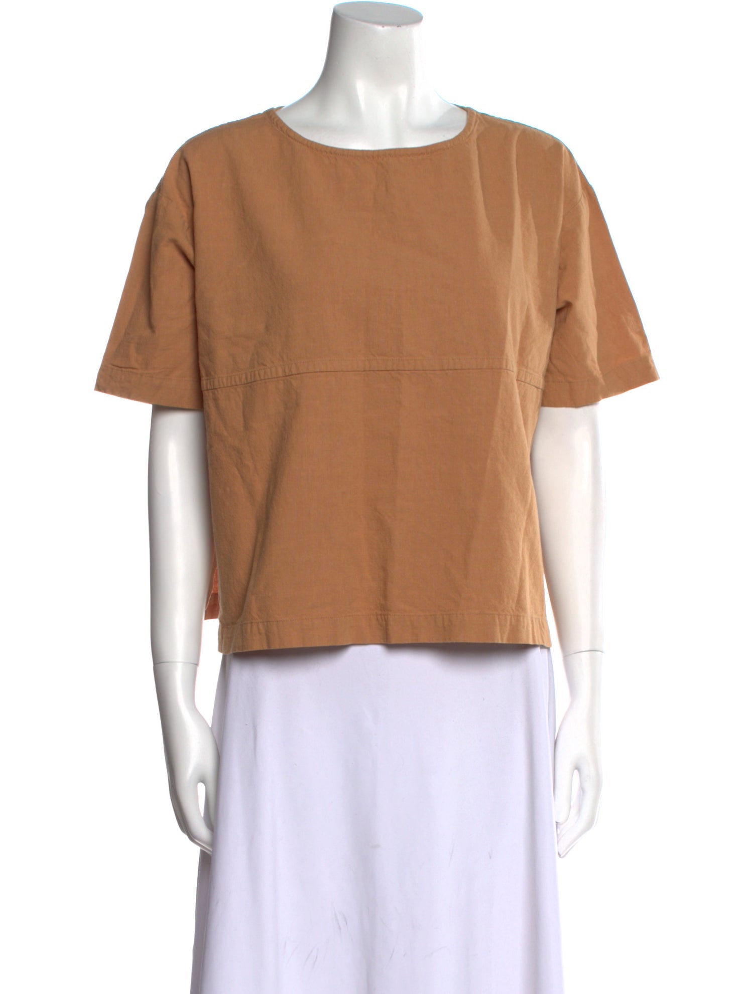 Roucha Bateau Neckline Short Sleeve T-Shirt