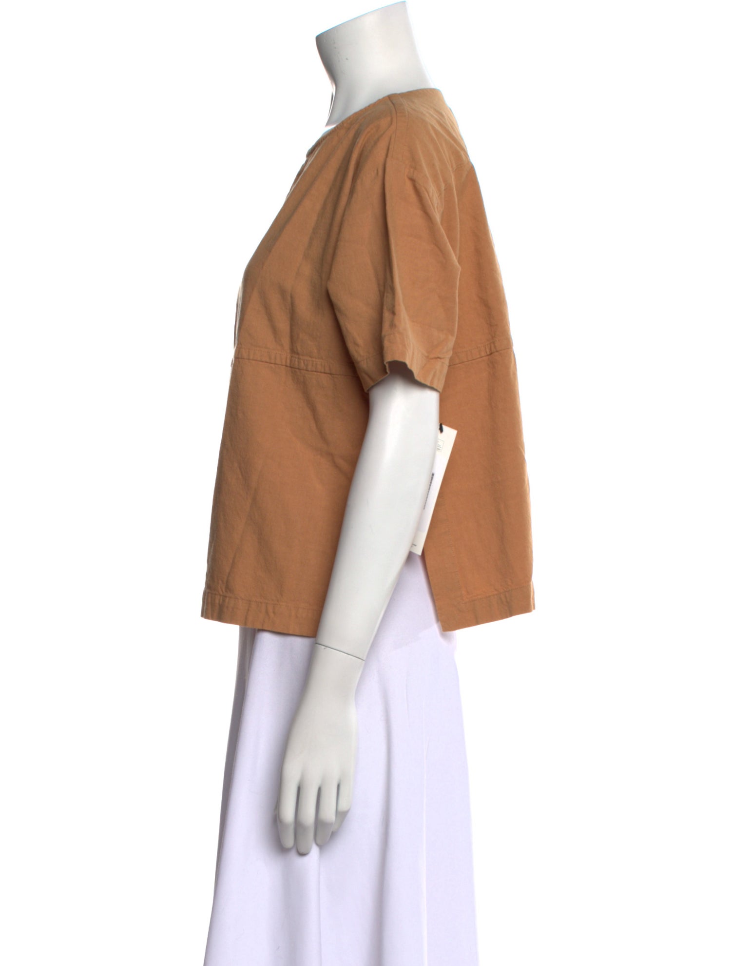 Roucha Bateau Neckline Short Sleeve T-Shirt