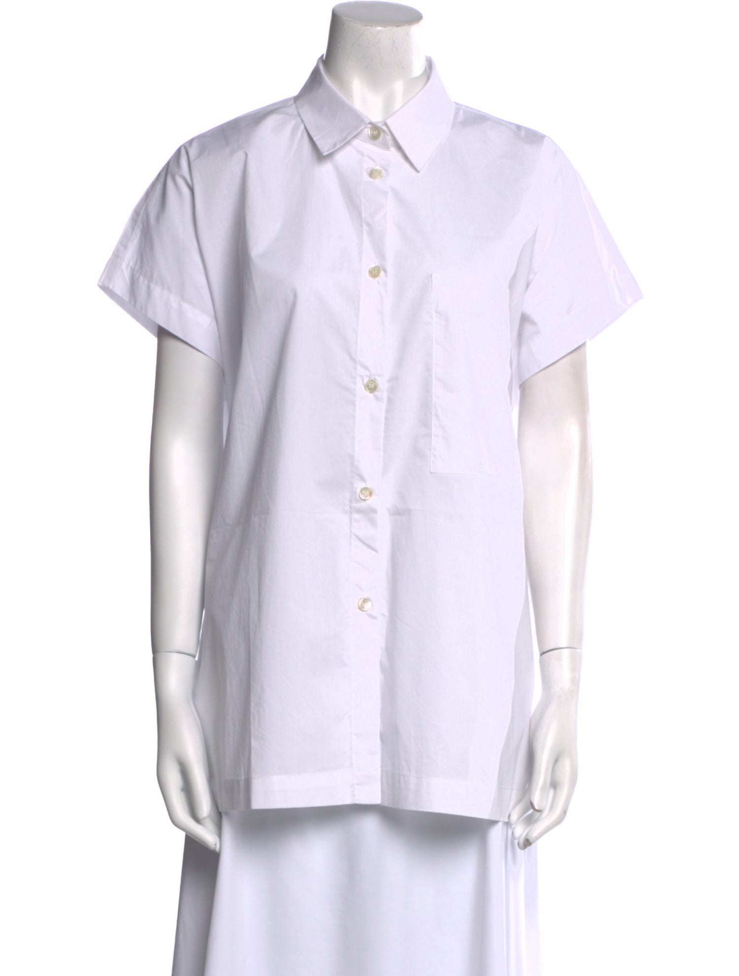 Roucha Short Sleeve Button-Up Top