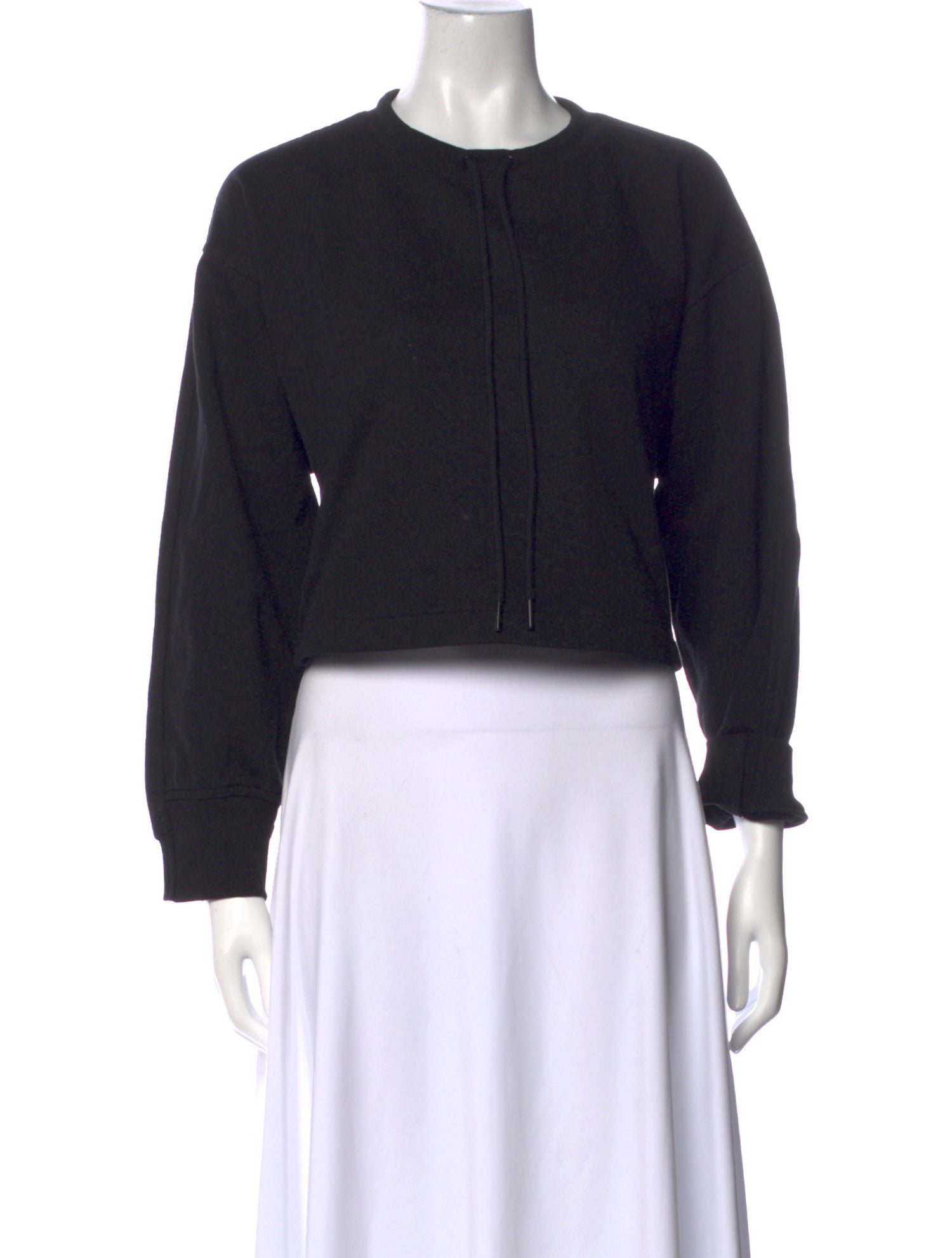 Roucha Crew Neck Long Sleeve Crop Top