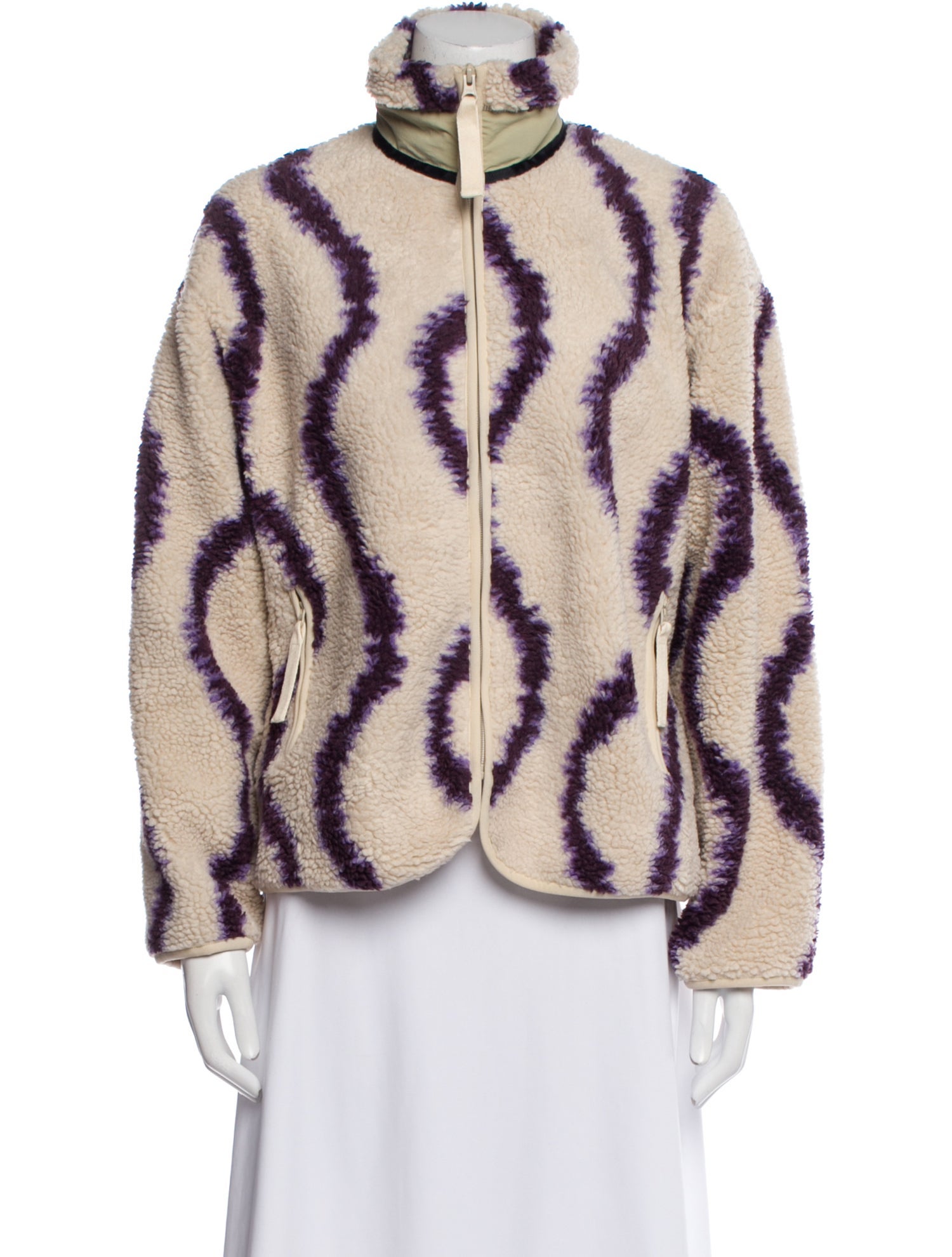 Roucha Printed Faux Fur Jacket w/ Tags
