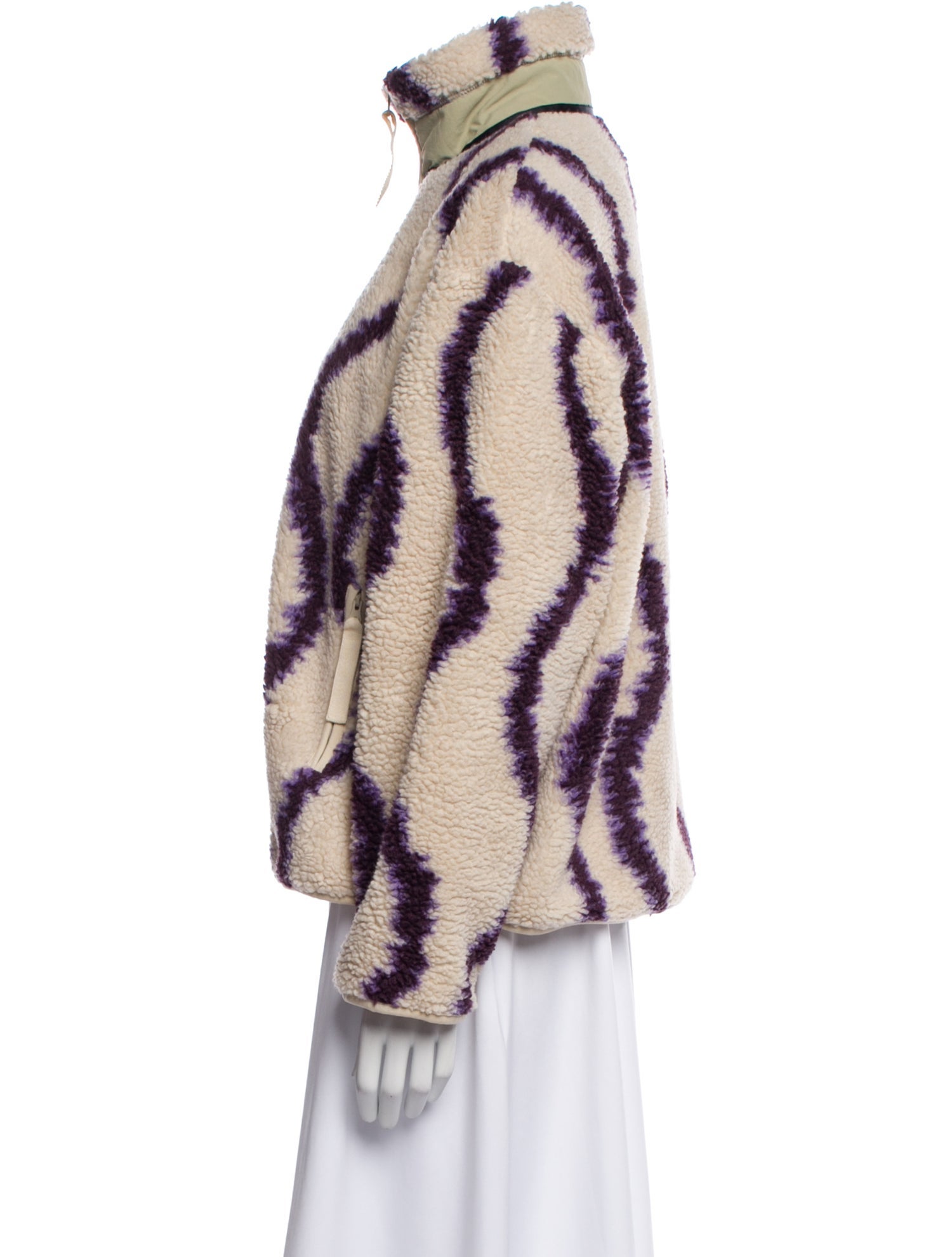 Roucha Printed Faux Fur Jacket w/ Tags