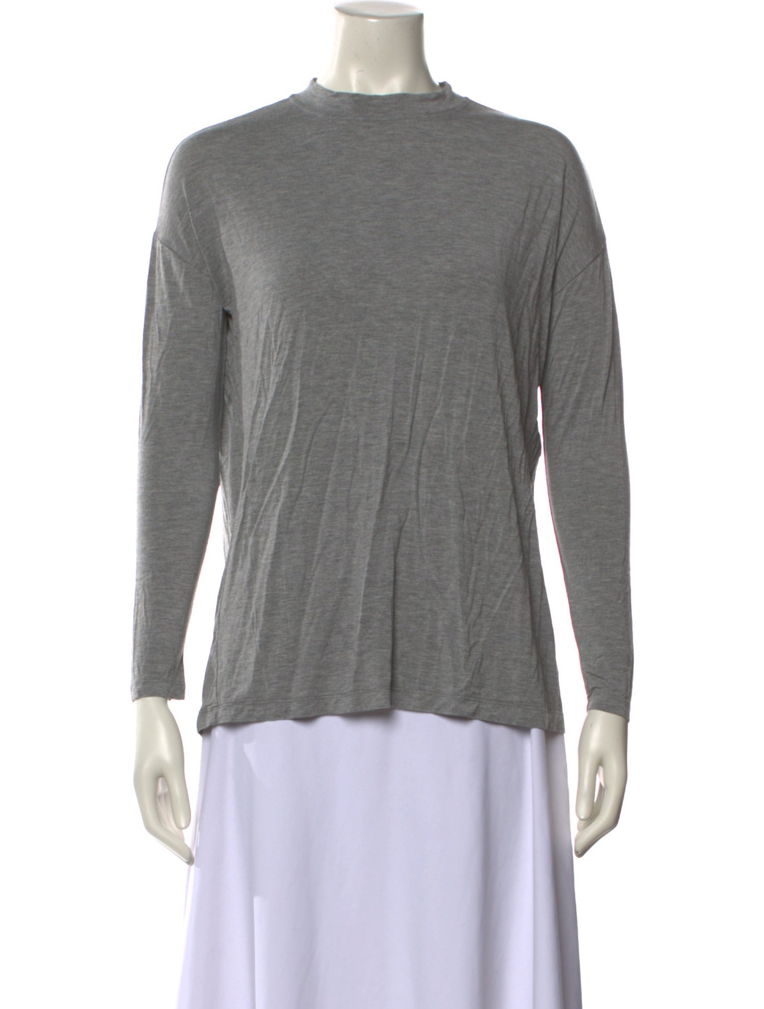 Roucha Merino Wool Mock Neck T-Shirt