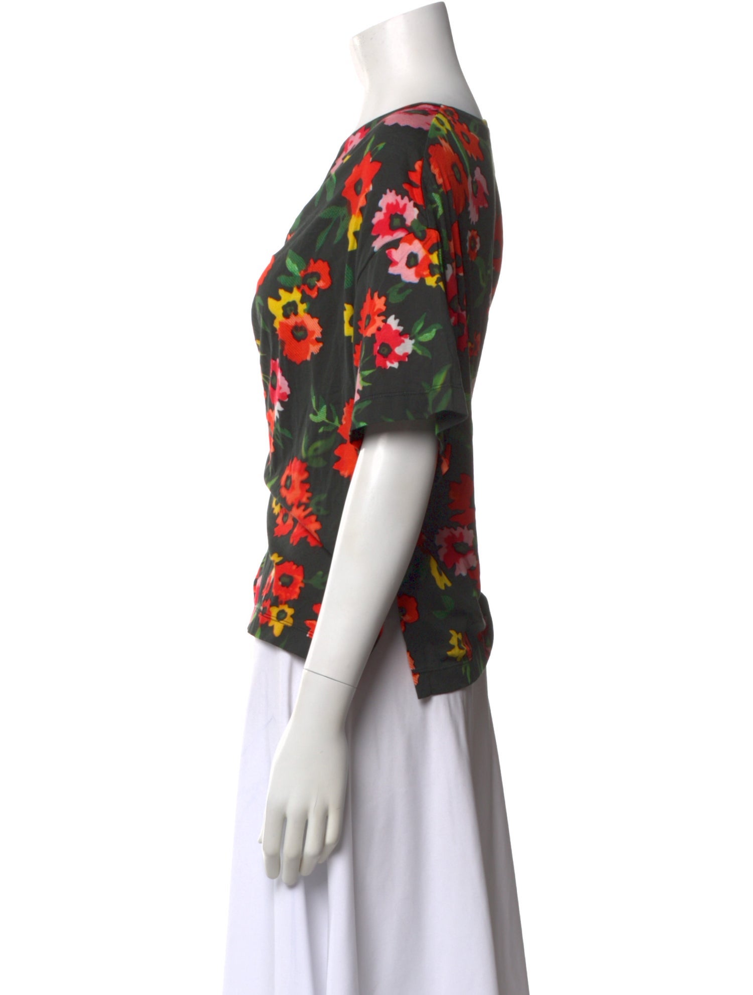 Roucha Floral Print Crew Neck Top w/ Tags