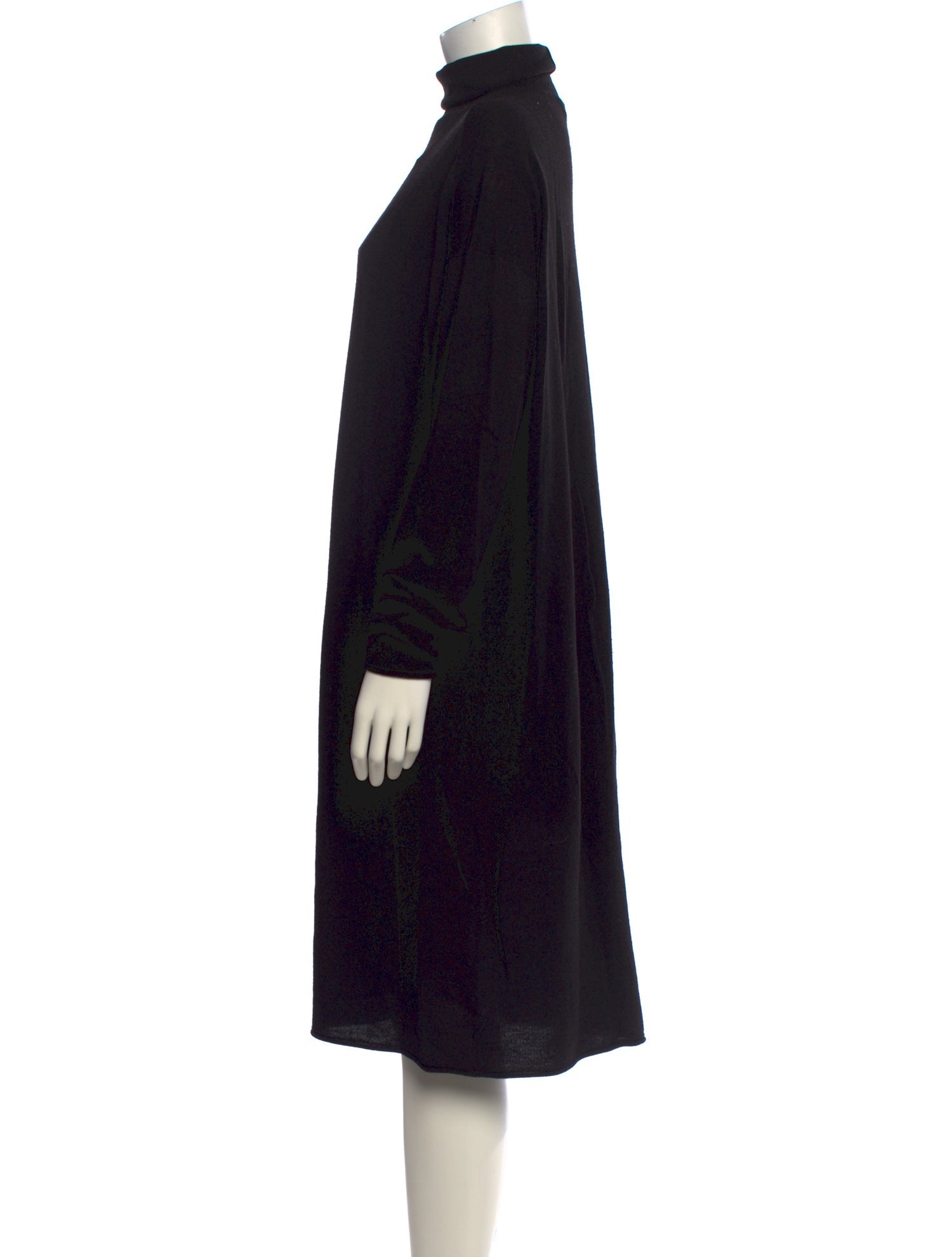 Roucha Wool Knee-Length Dress
