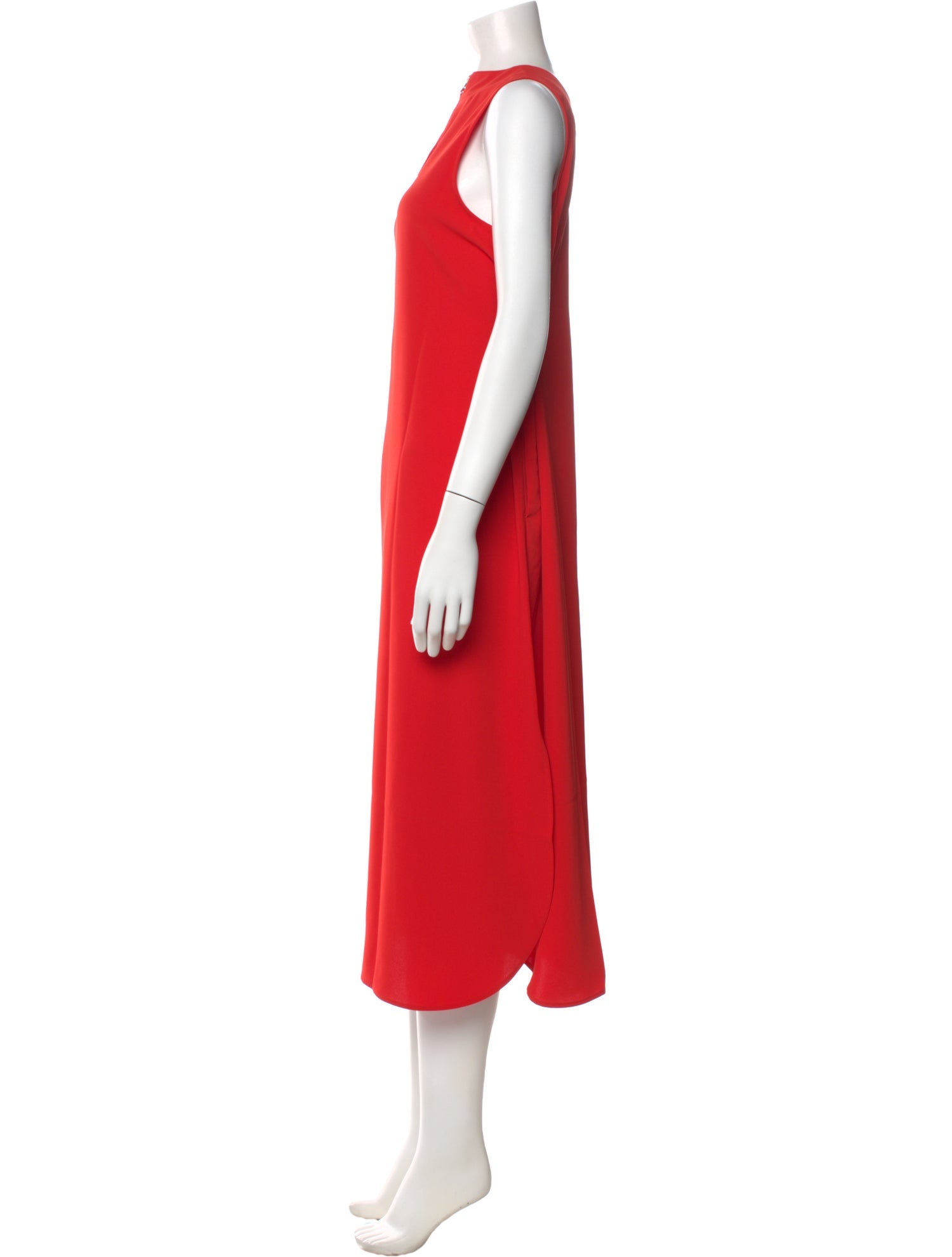 Roucha Square Neckline Long Dress