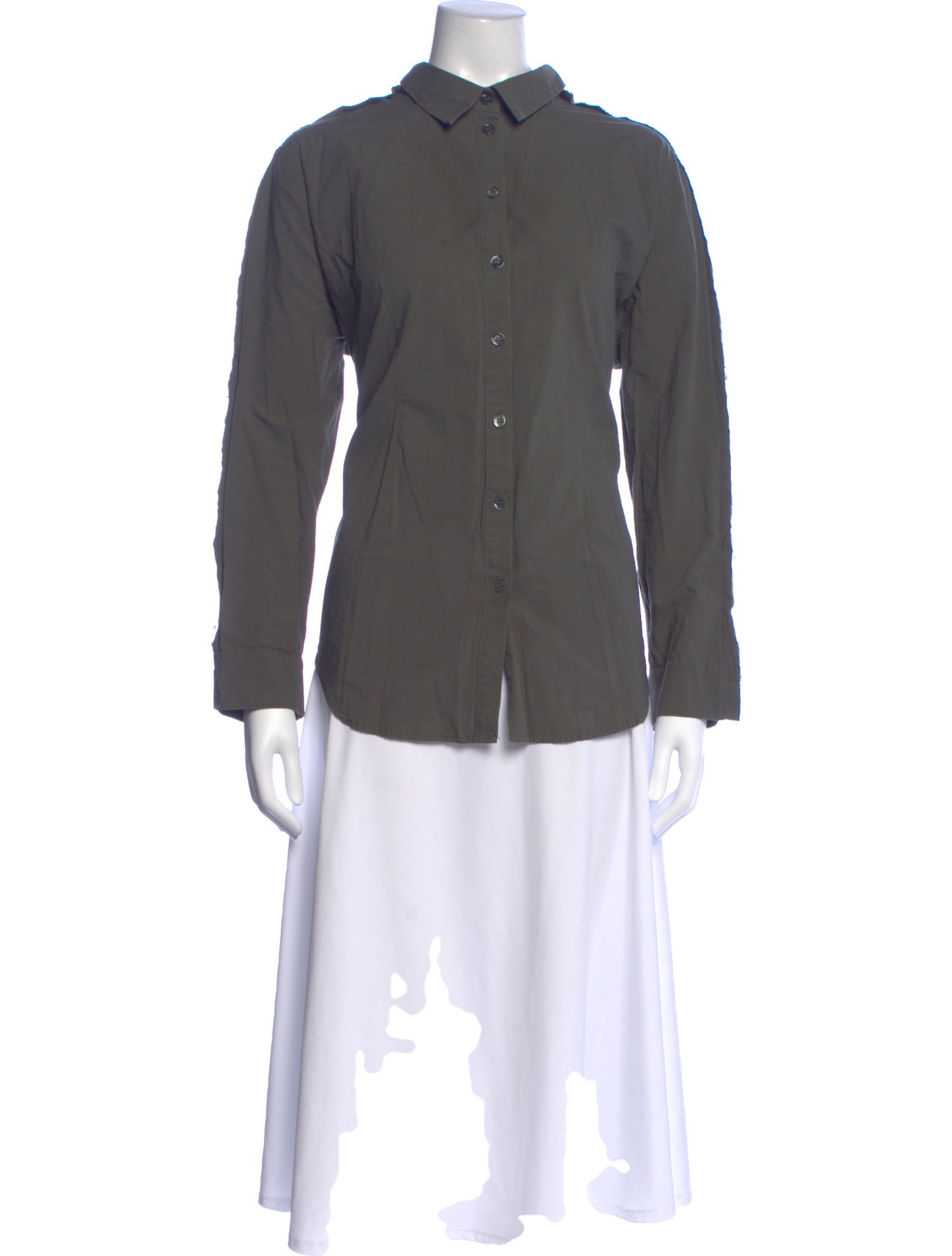 Roucha Long Sleeve Button-Up Top
