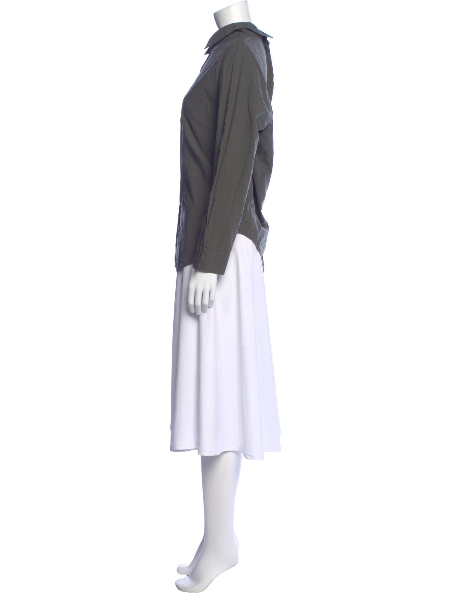 Roucha Long Sleeve Button-Up Top