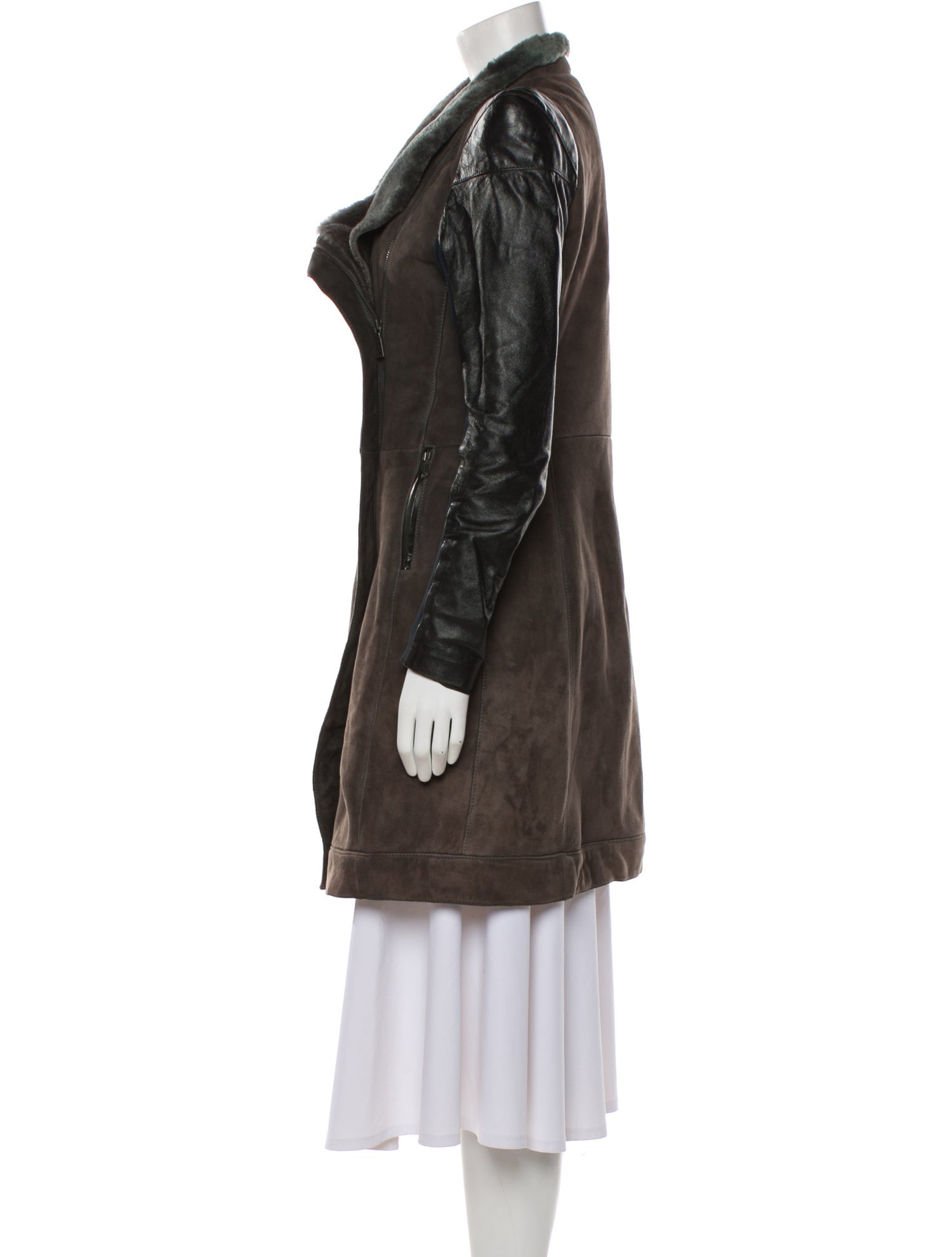 Richmond X Lambskin Faux Fur Coat