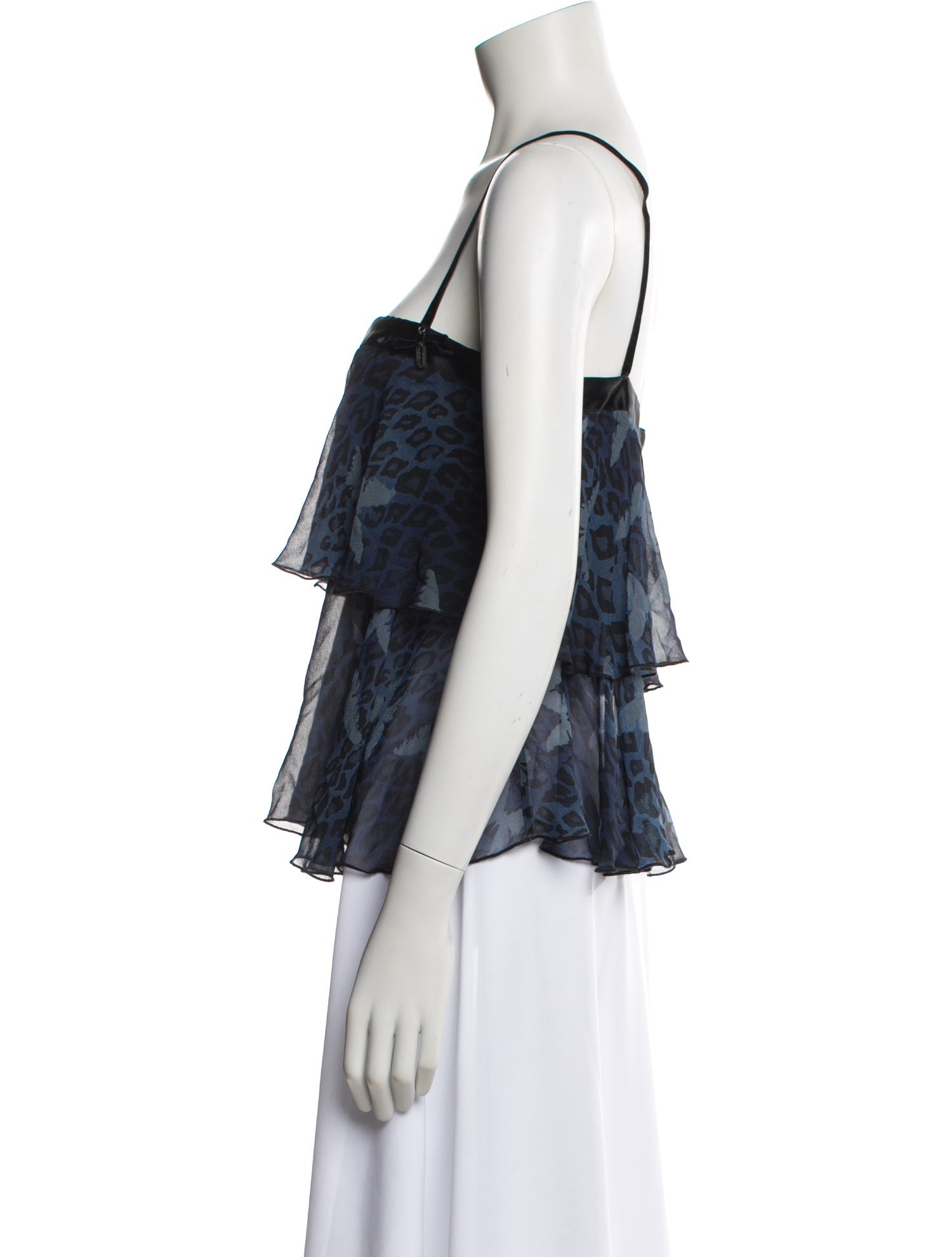 Richmond X Silk Animal Print Top