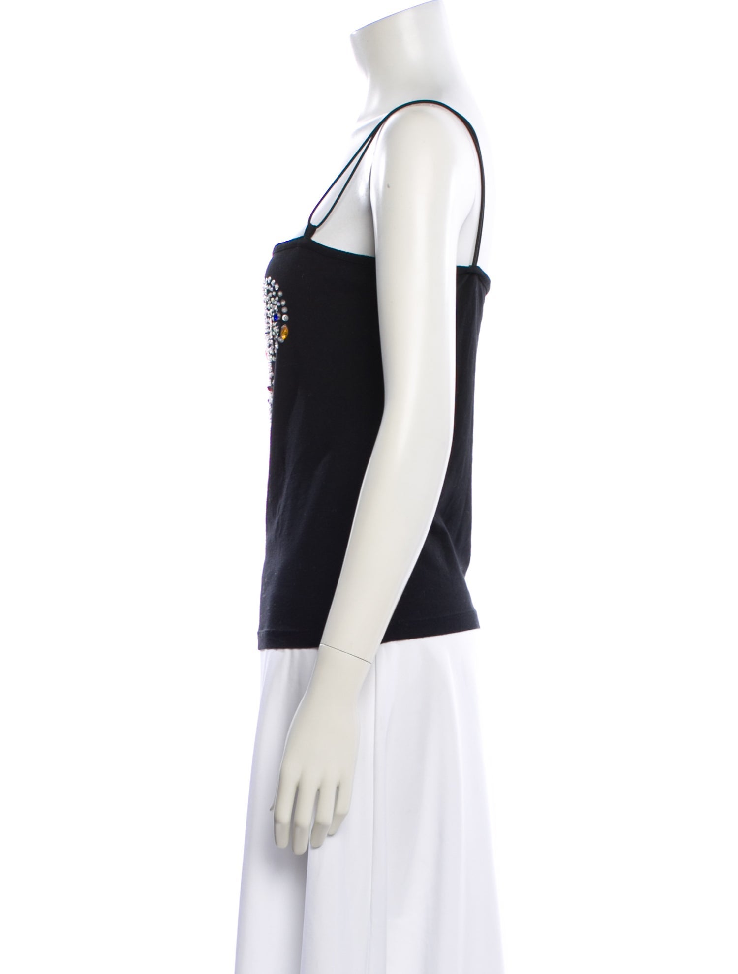 Richmond X Graphic Print Square Neckline Top