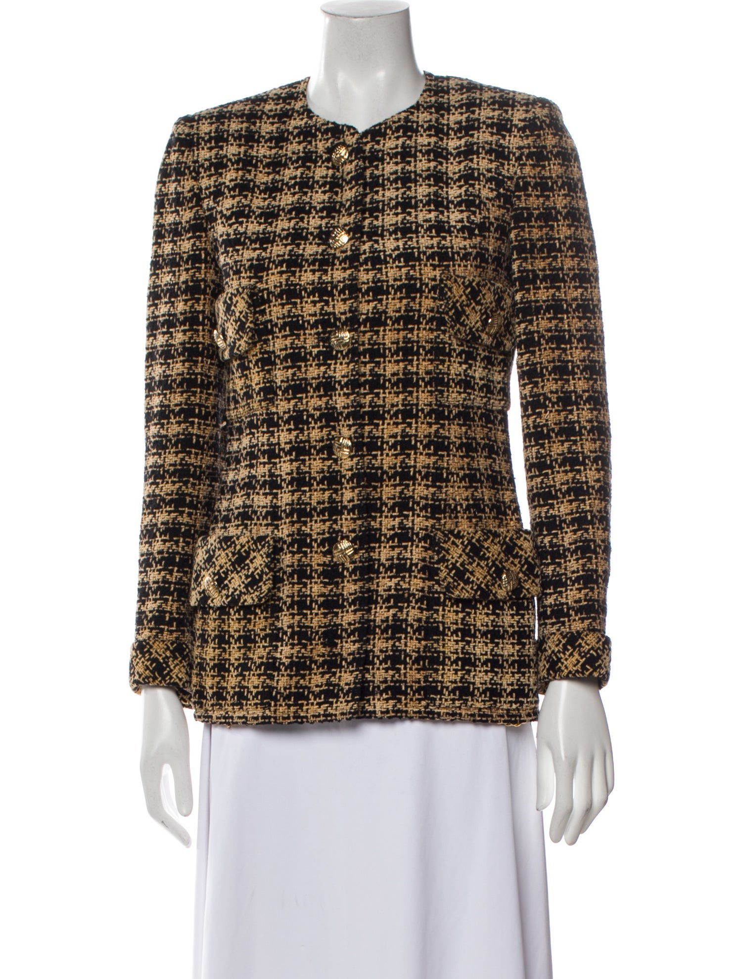 Richard Carriére Tweed Pattern Evening Jacket