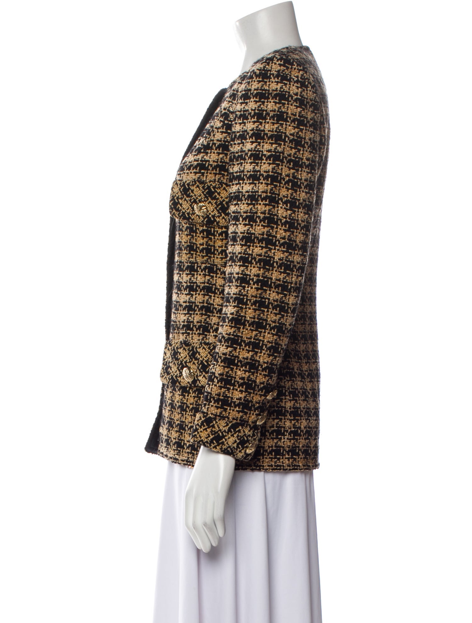 Richard Carriére Tweed Pattern Evening Jacket